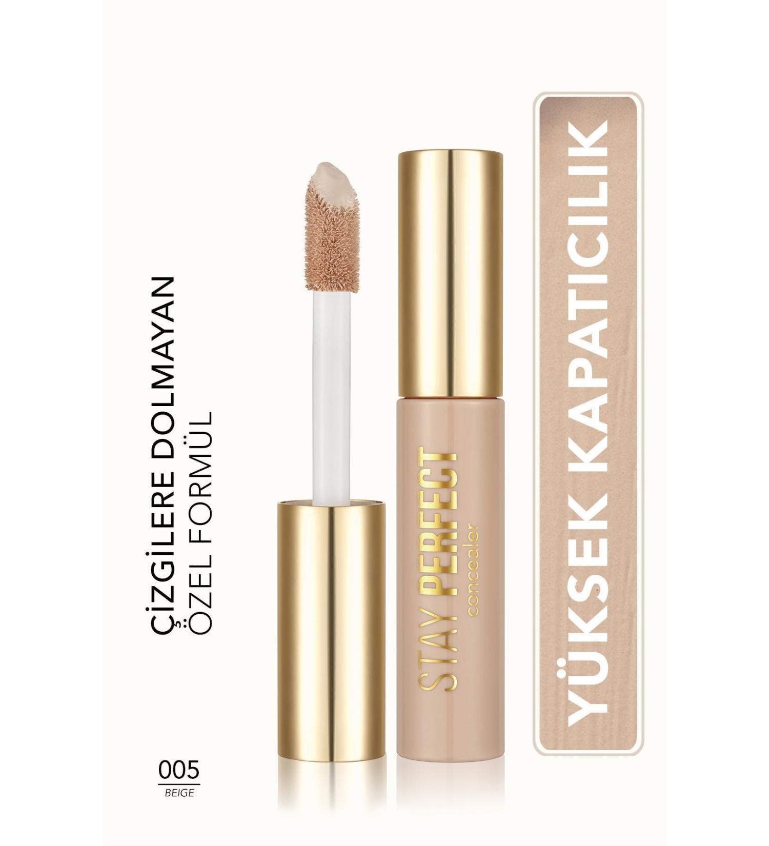 Flormar Natural Finish Concealer (COLD UNDERTONE) - Stay Perfect Concealer - 005 Beige - 8682536085526 - Buy Online on GoSupps.com