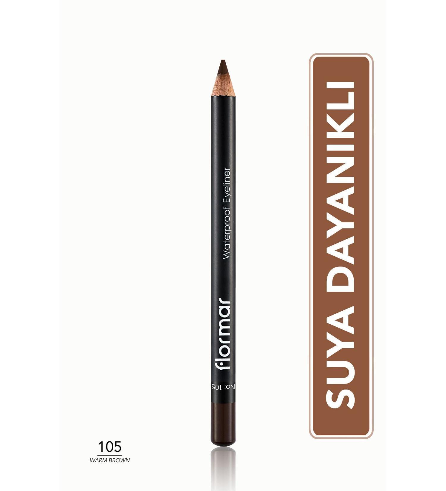 Flormar Waterproof Matte Eyeliner (BROWN) - Waterproof Eyeliner - 105 Warm Brown - 8690604109050 - Buy Online on GoSupps.com