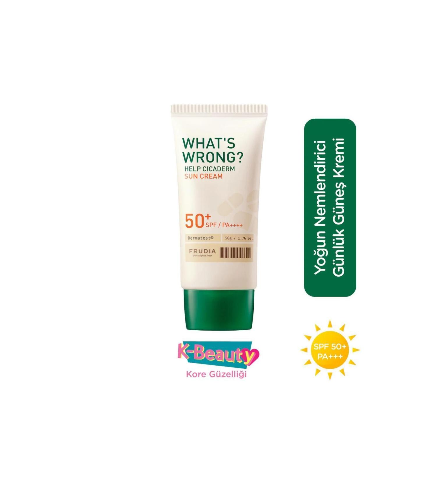Frudia What's Wrong Cicaderm Sun Cream Spf50 50g - Buy Online on GoSupps.com