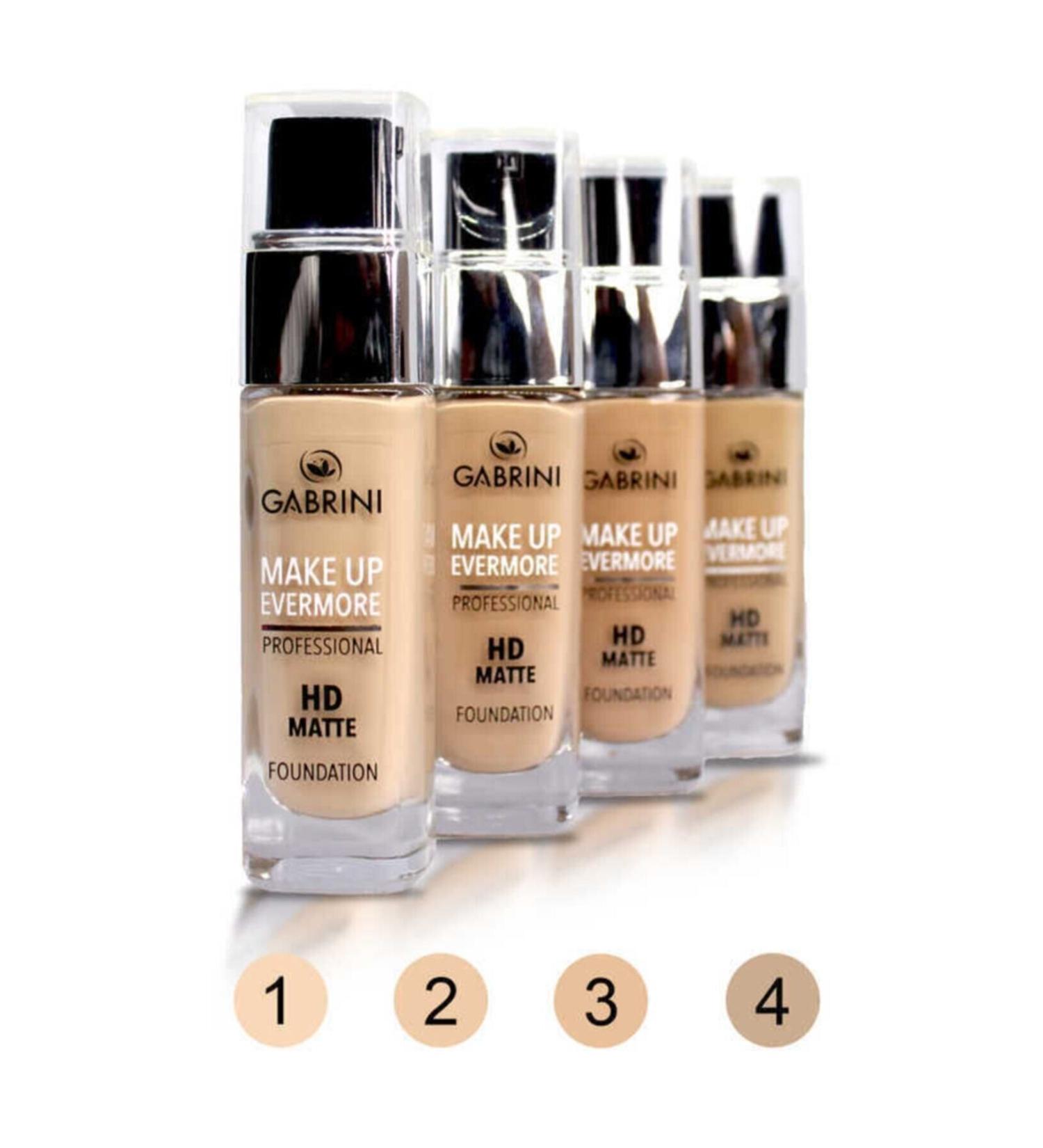 Gabrini Matte Foundation - Professional Hd Matte Foundation 01 (Lightest Tone)