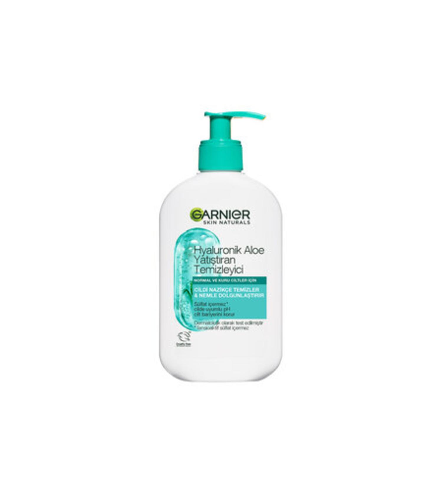 Baby ( CLAY MASK GIFT ) Garnier Hyaluronic Aloe Soothing Cleanser 250ml ( 1 PIECE )