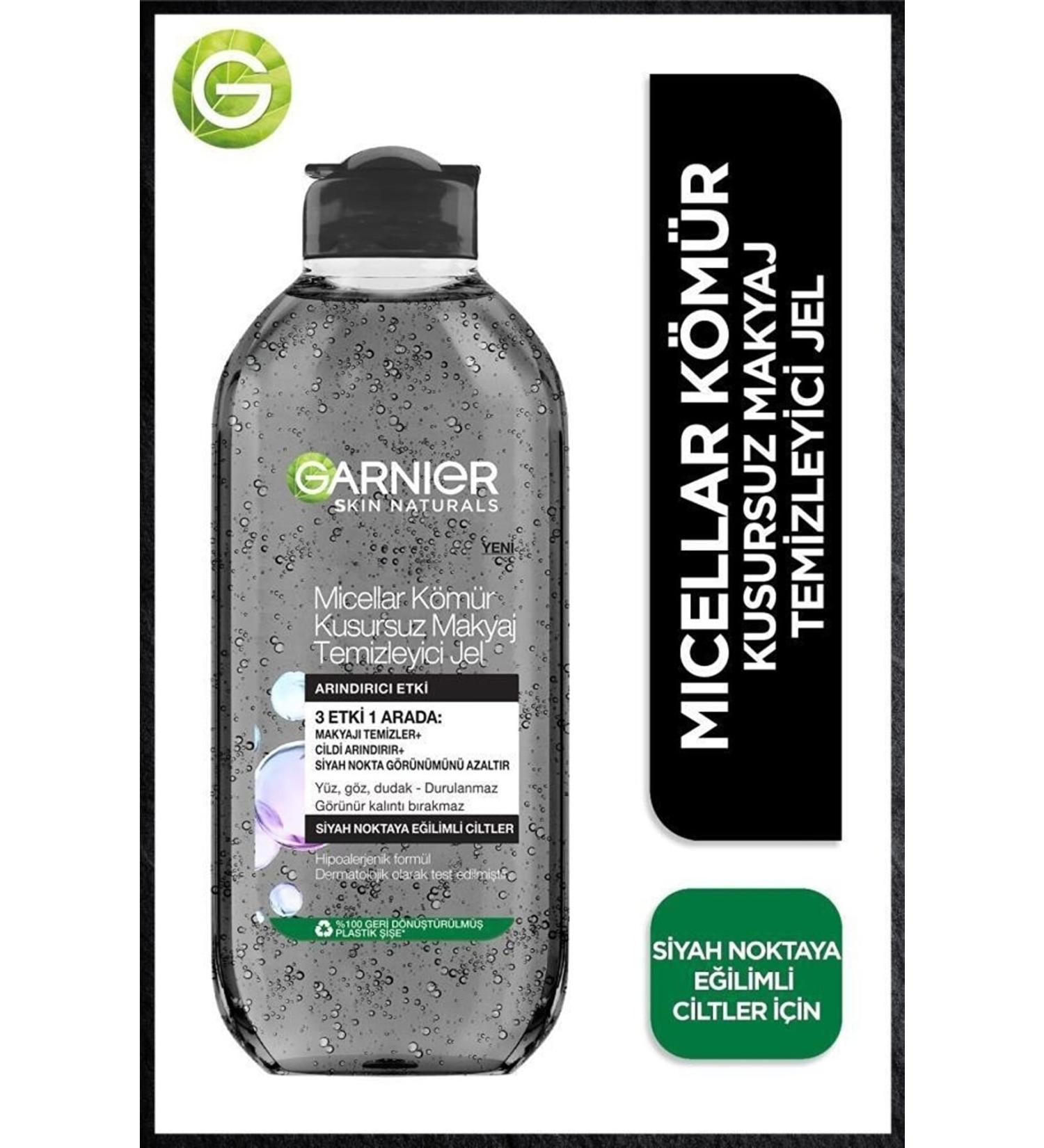 Garnier Micellar Charcoal Granular Flawless Care-Make-up Remover Gel 400ml