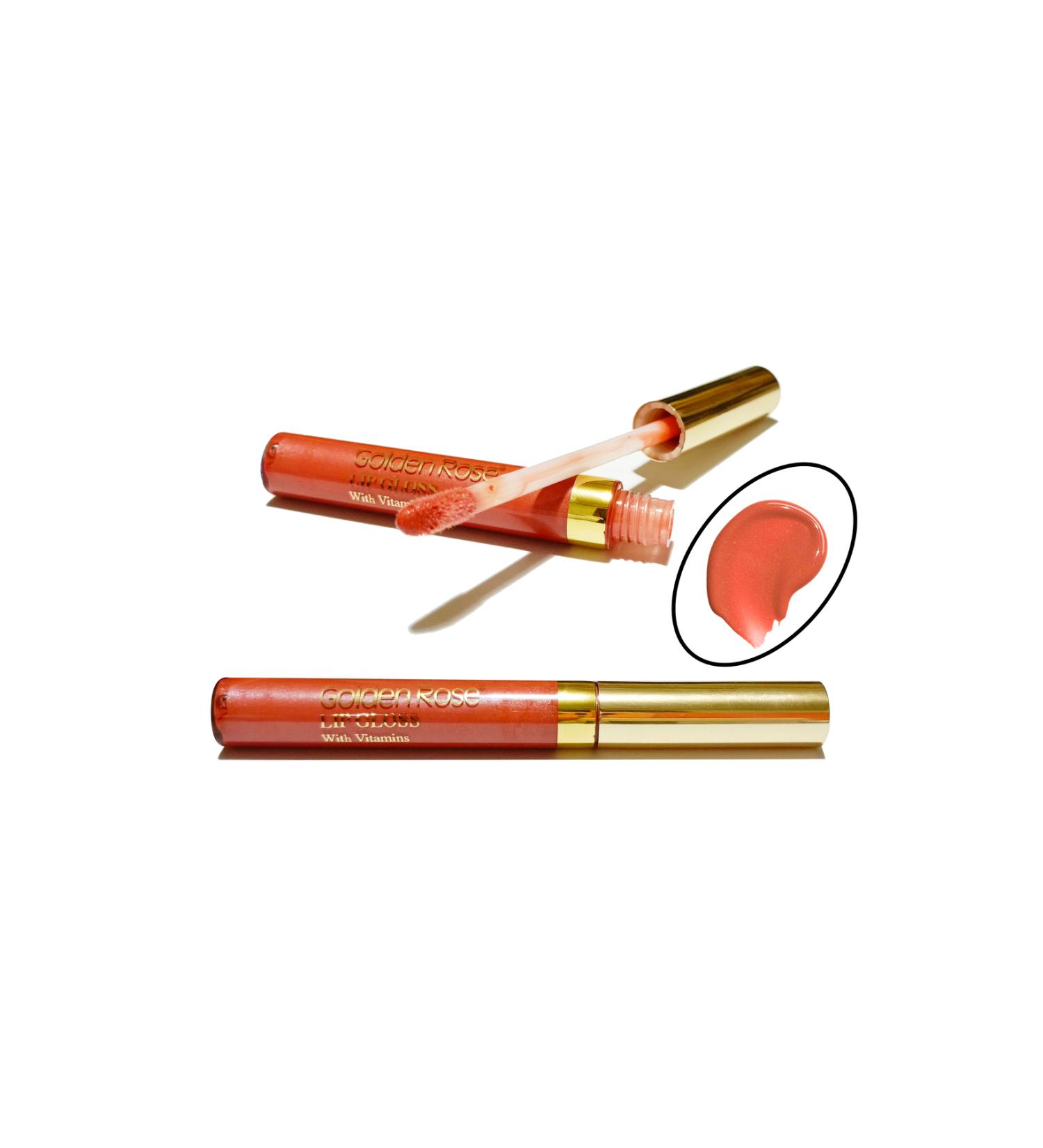 Golden Rose Lip Gloss With Vitamins Dusty Rose Liquid Lipstick No:03
