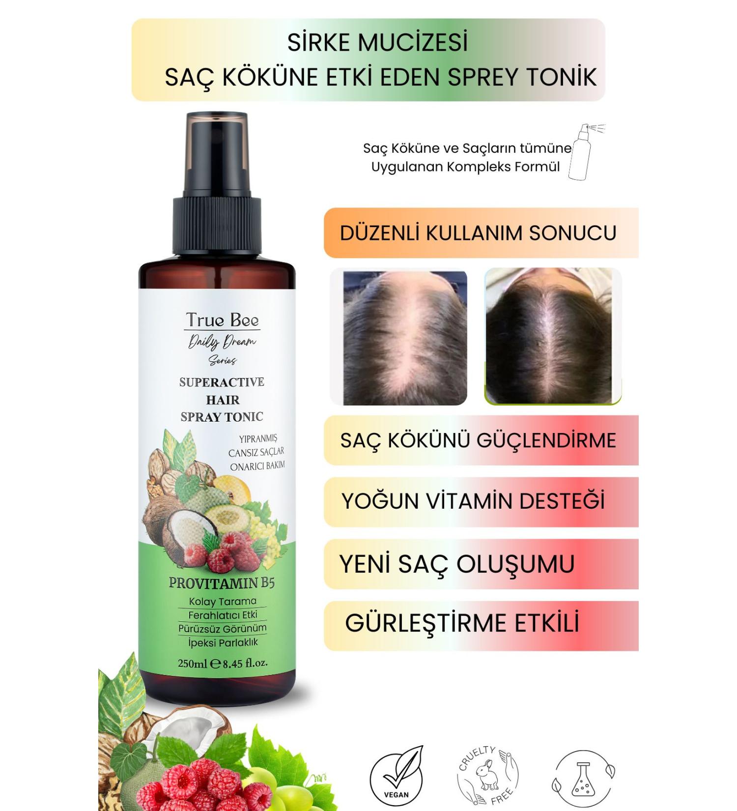 True Bee Daily Dream Series | Anti-Hair Loss Vinegar Tonic 250 ml