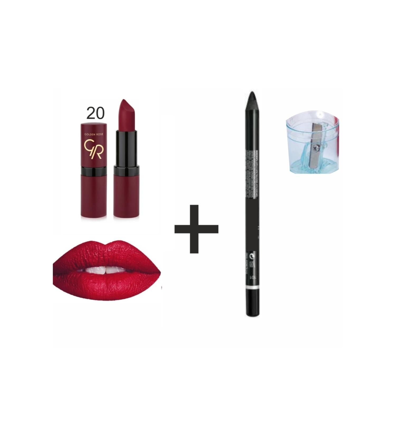 Golden Rose Matte Lipstick - Velvet Matte Lipstick No:20