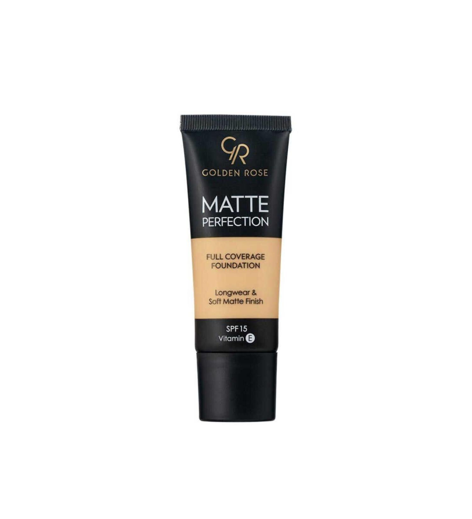 Golden Rose Matte Perfection Full Coverage Foundation No: Warm 4 - Matte Foundation - 8691190509477 - Buy Online on GoSupps.com