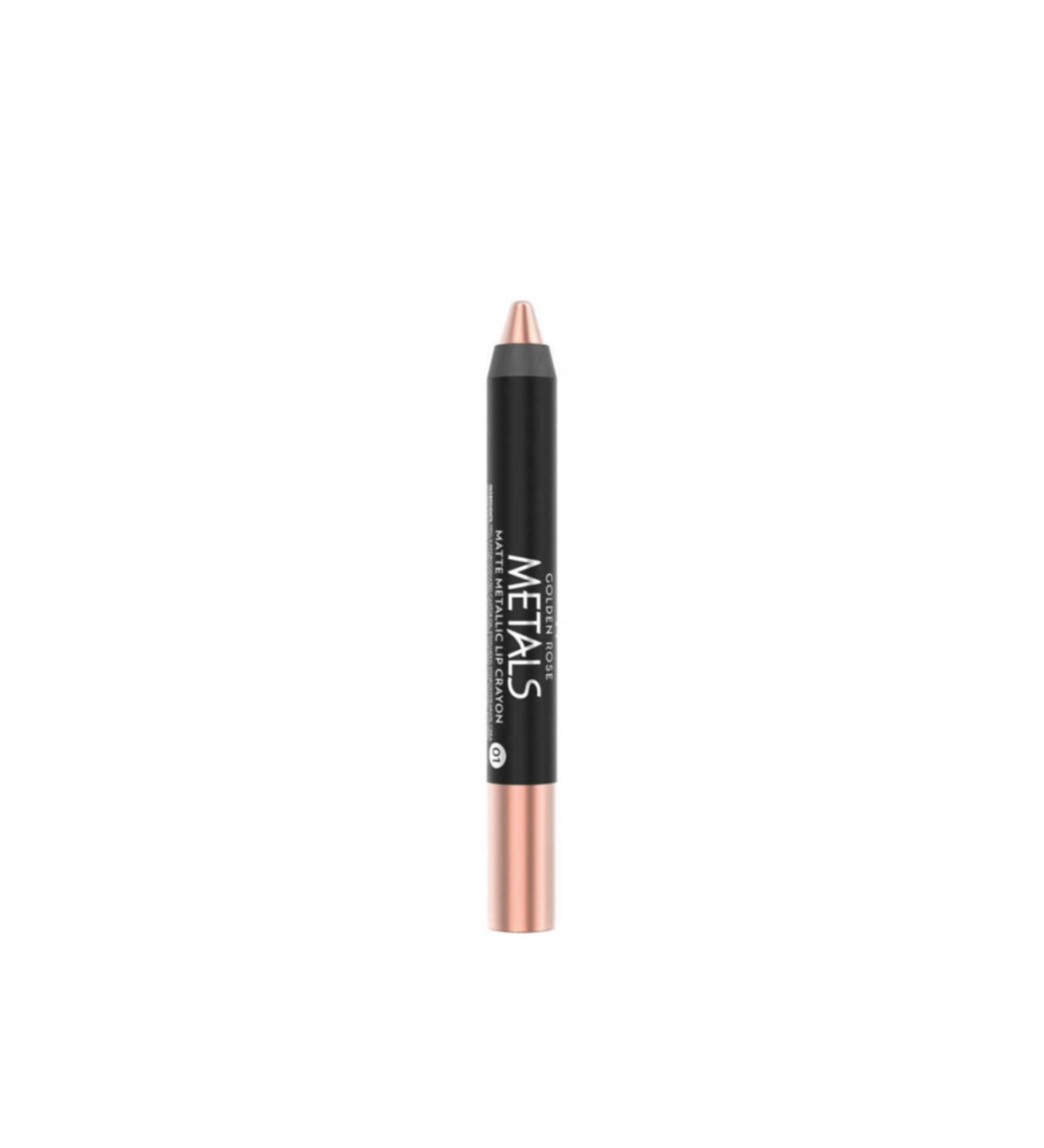 Golden Rose Metals Matte Lip Crayon Lipstick No: 01