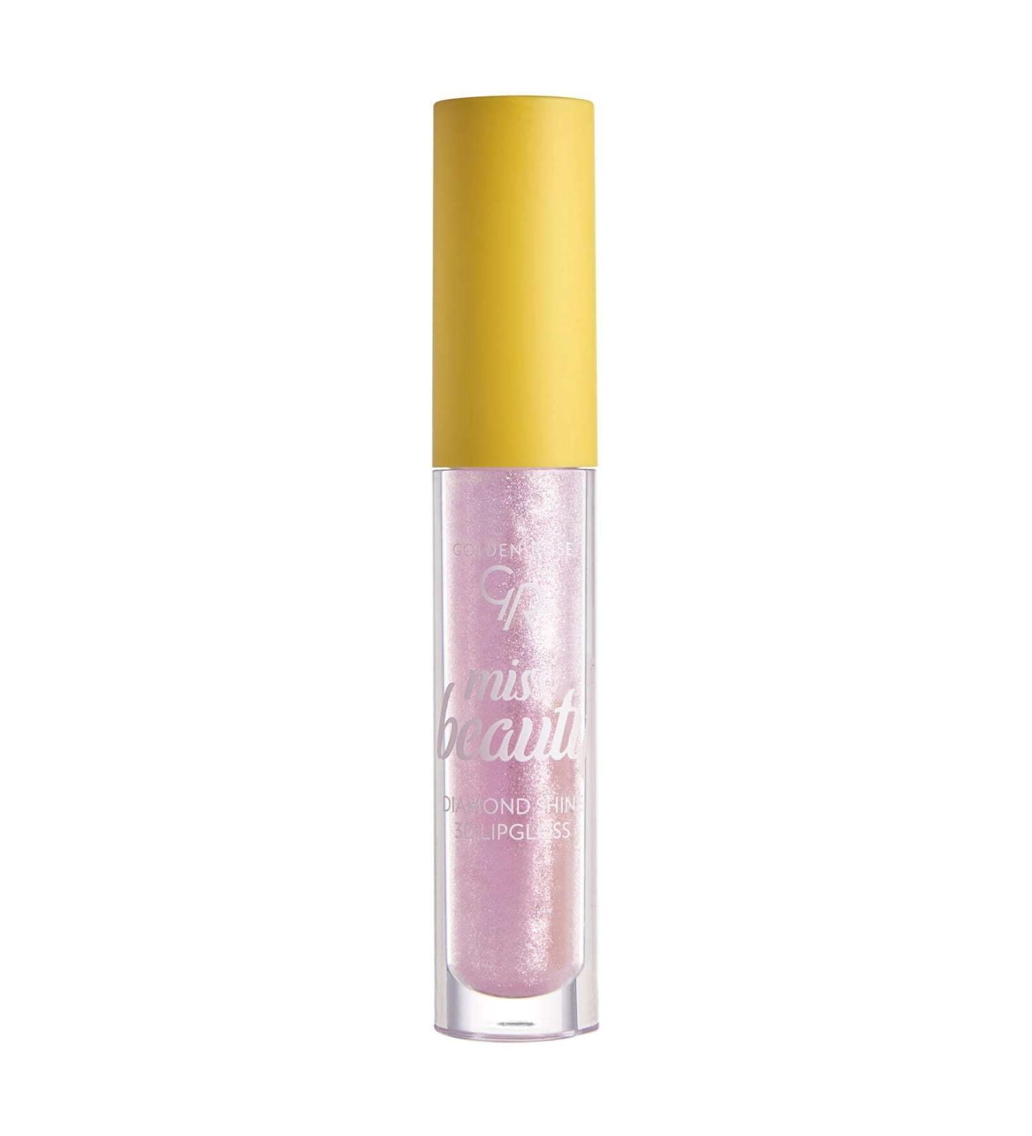 Golden Rose Miss Beauty Diamond Shine 3d Lipgloss No:01 Pink Trip - Shiny Lip Gloss - Buy Online on GoSupps.com