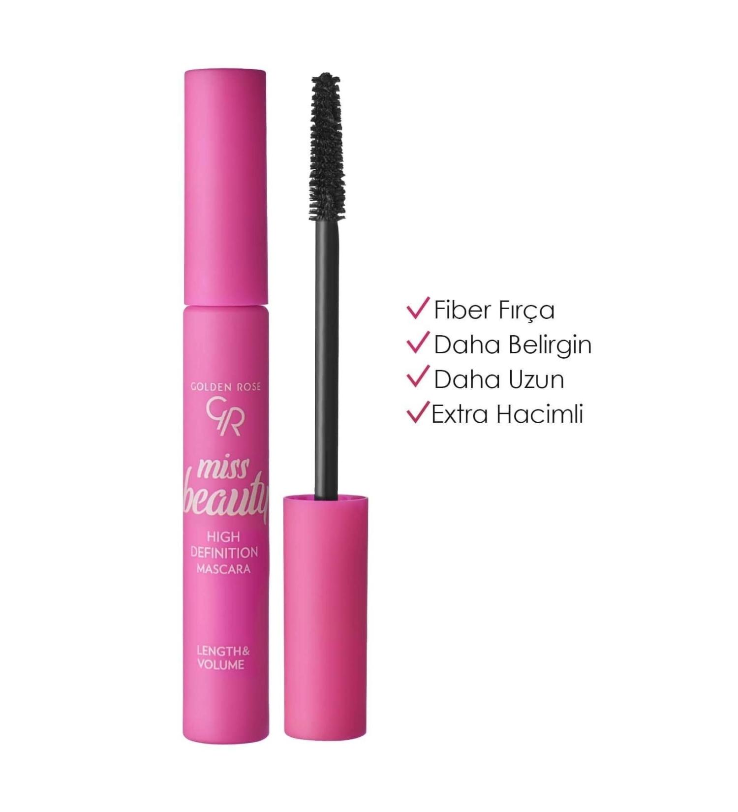 Golden Rose Miss Beauty High Definition Mascara - Black - Volumizing Mascara - 8691190442606 - Buy Online on GoSupps.com