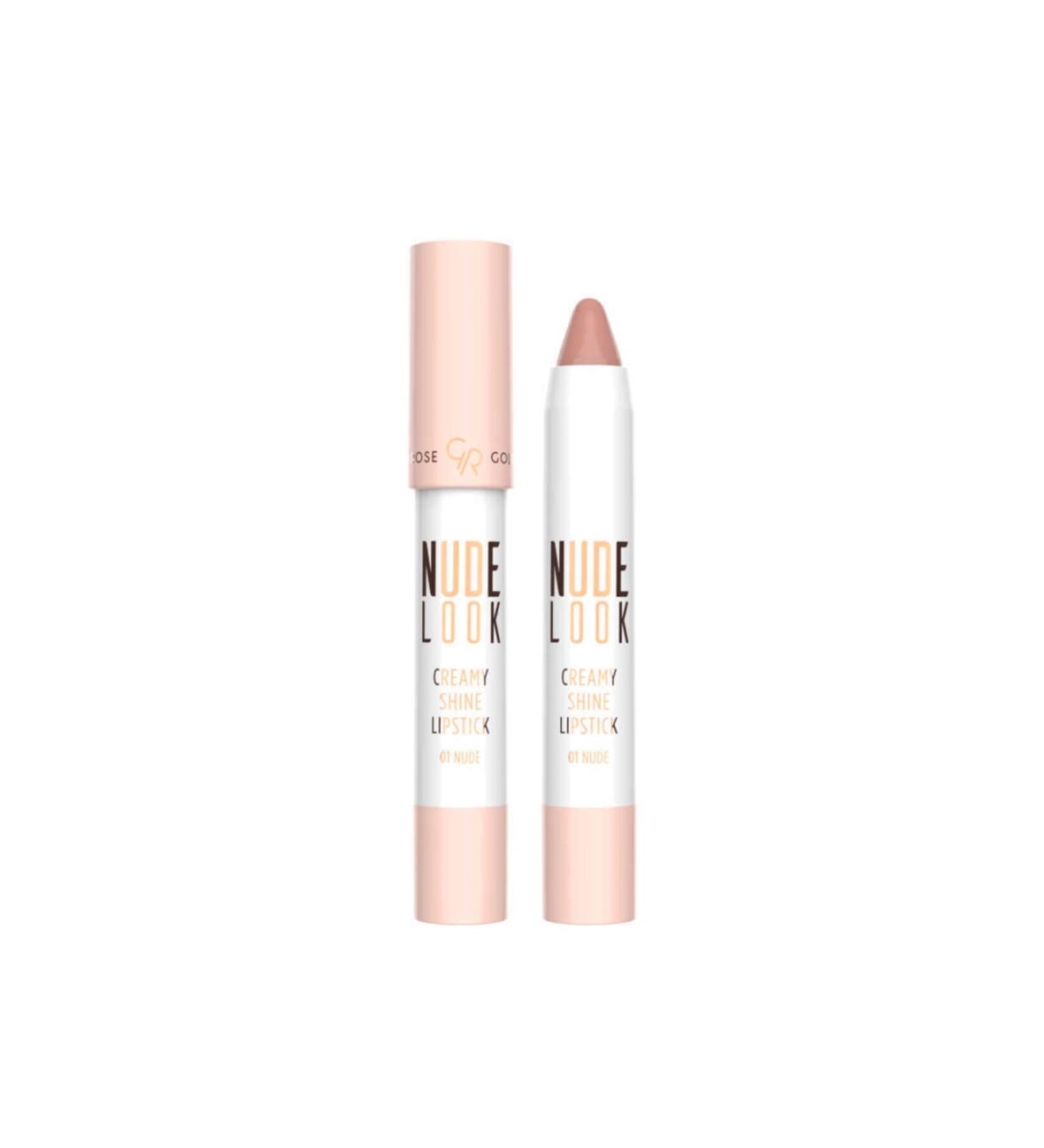 Golden Rose Nude Look Creamy Shine Lipstick No: 01