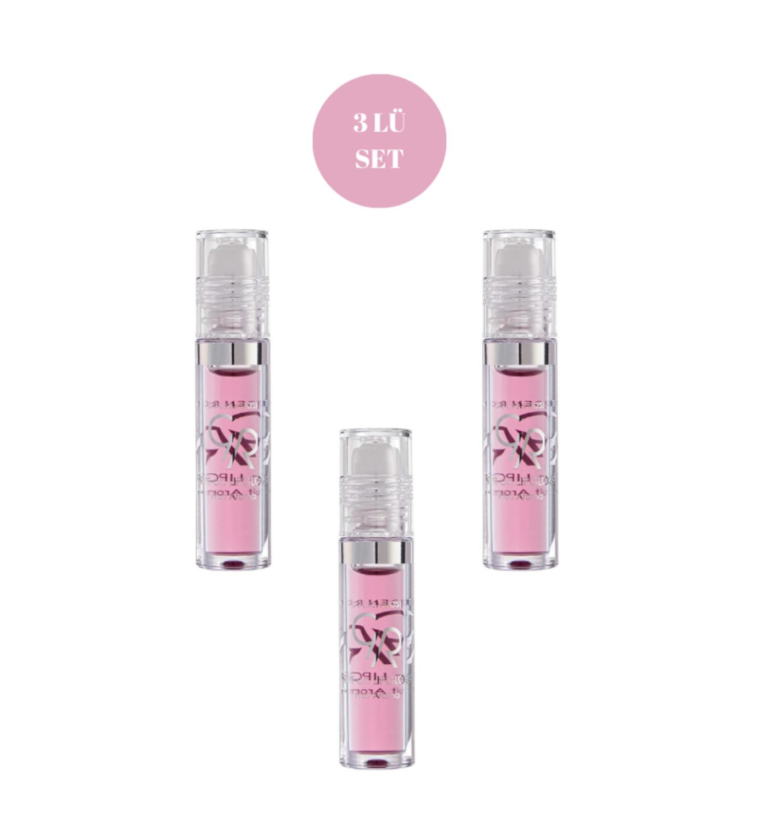 Golden Rose Roll On Lipgloss No:01 Strawberry 3 L Fruity Lip Gloss
