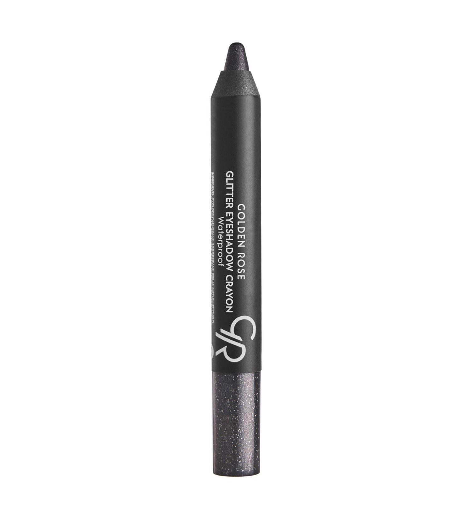 Golden Rose Soft Smooth Creamy Structure with Easy-to-Apply Permanent Glitter Eyeshadow-55 Midnight Black eleg.510 - Buy Online on GoSupps.com