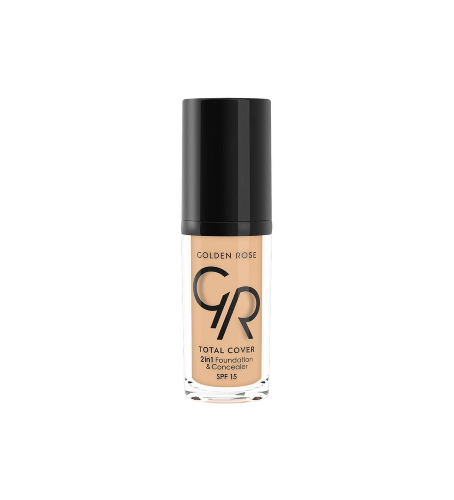 Golden Rose Total Cover 2 In 1 Foundation & Concealer 03 Almond