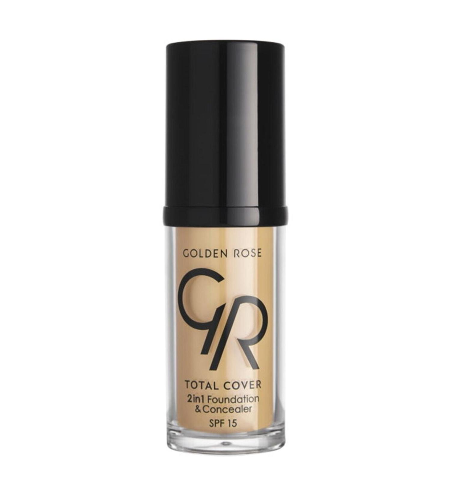 Golden Rose Total Cover 2in1 Foundation&Concealer 15