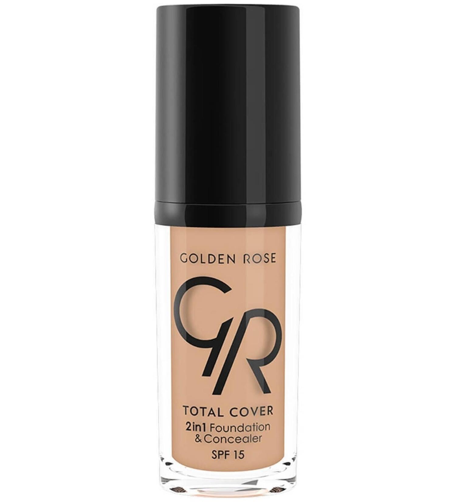 Golden Rose Total Cover 2in1 Foundation Concealer No:15