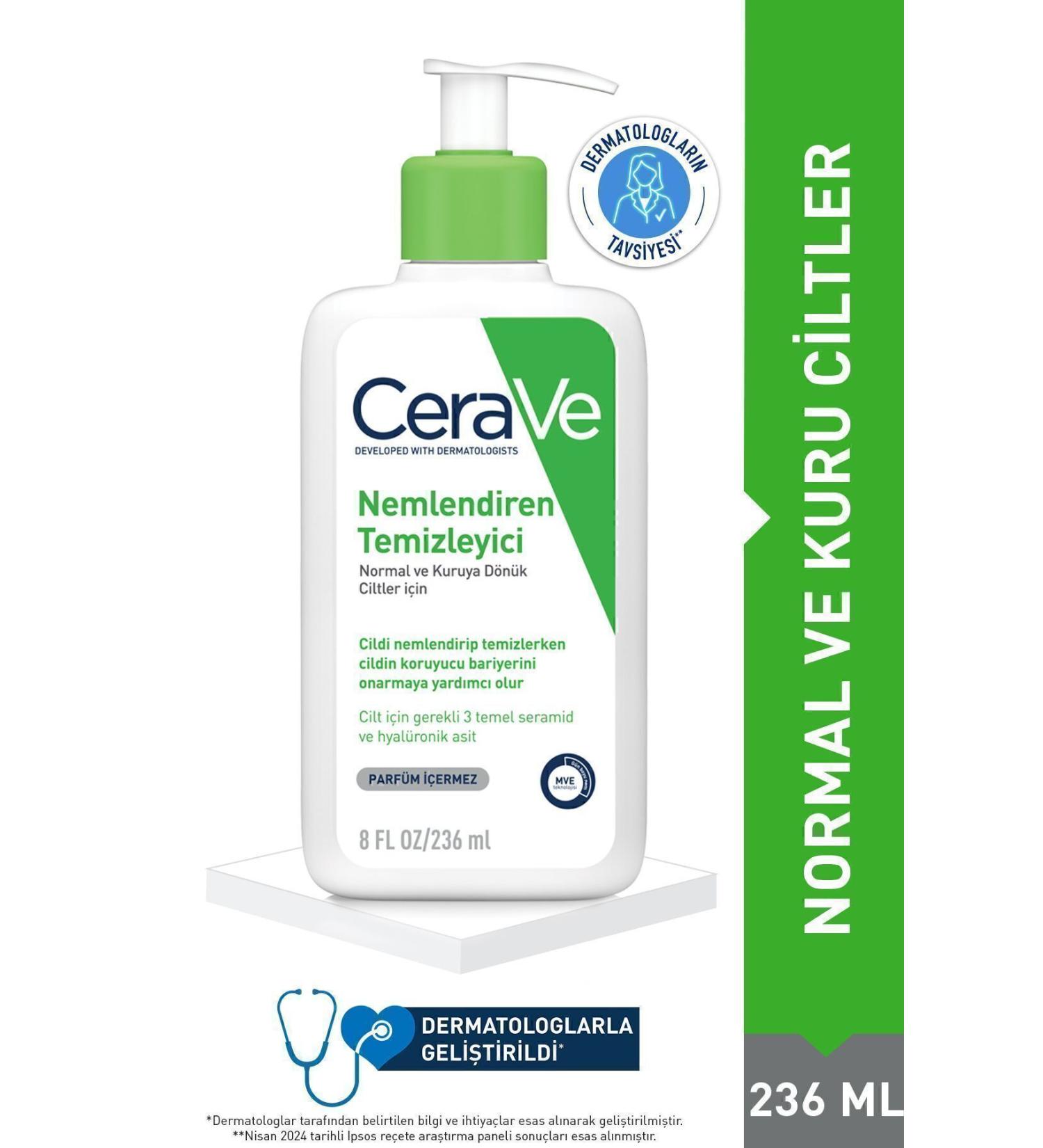 CeraVe Moisturizing Cleanser for Normal to Dry Skin 236ml - Buy Online on GoSupps.com