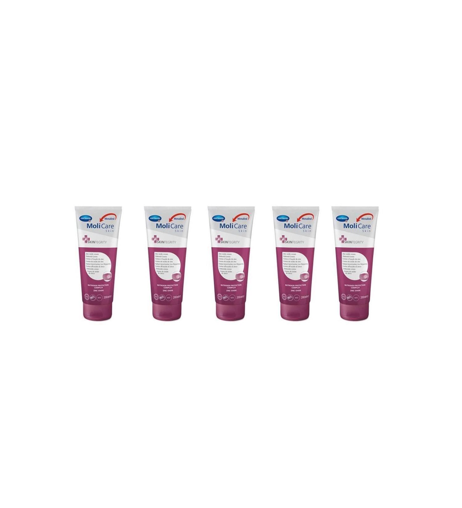 Hartmann Molicare Skin Protective Cream Zinc Set of 5 200 ml