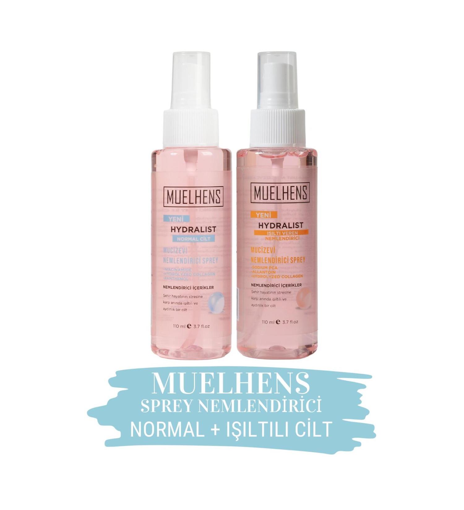Muelhens Hydralist Moisturizing Spray Normal Skin + Glow 110ml X 2 Pieces