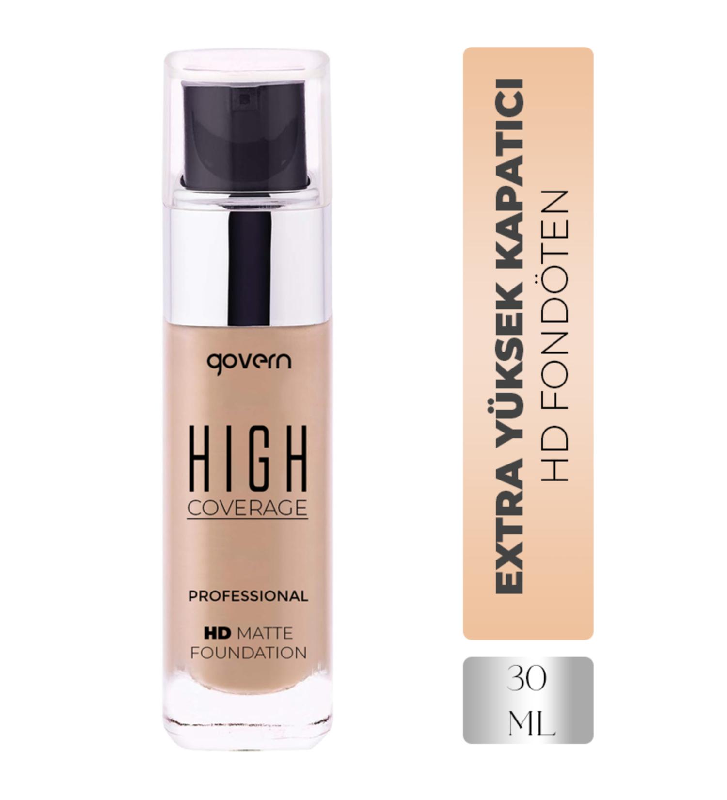 govern High Cover High Coverage Matte Foundation - Light White Skin 01 - Buy Online on GoSupps.com
