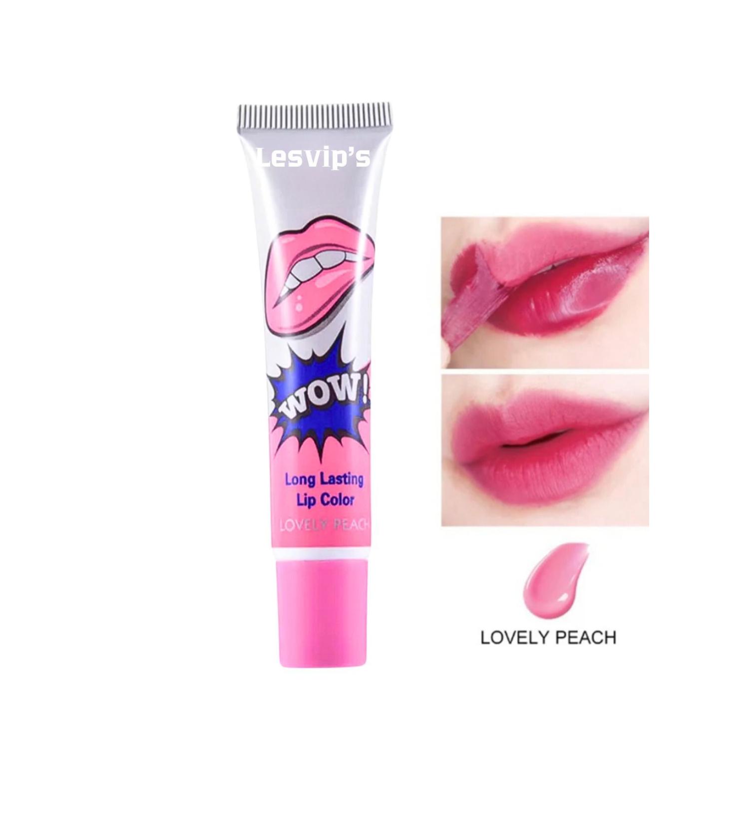 Lesvip's Waterproof Permanent Peelable Lipstick Lovely Peach