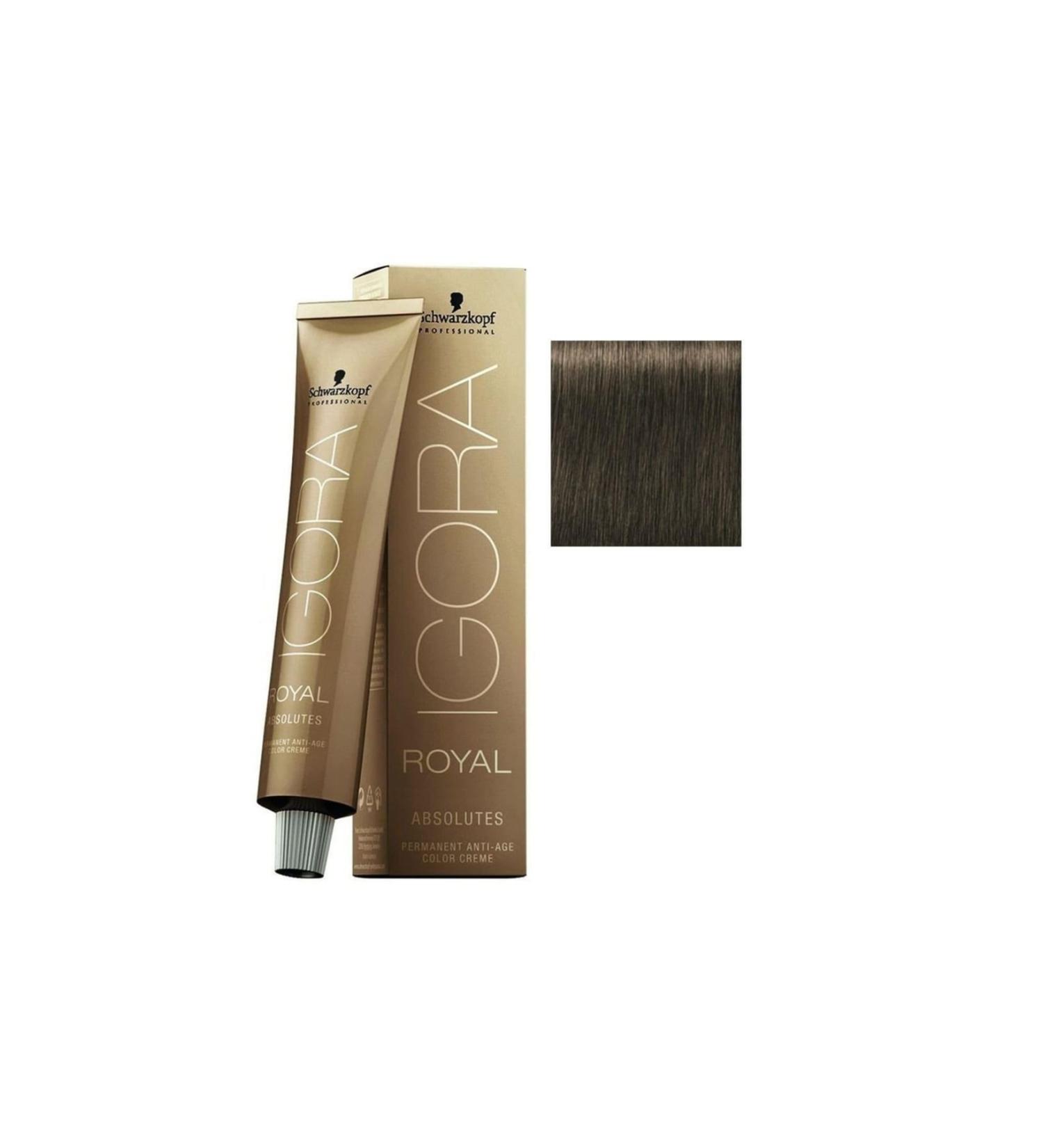 Igora 6 Pieces Royal Absolutes 6-60 Dark Blonde Chocolate Natural Hair Dye (original)
