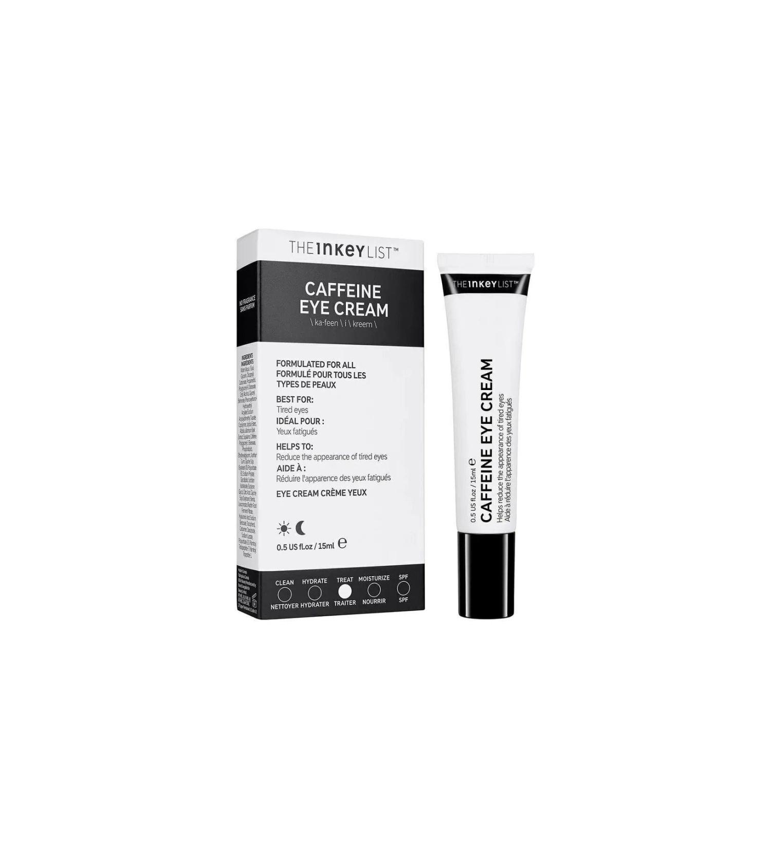 THE INKEY LIST Caffeine Eye Cream - Eye Cream That Reduces Puffiness Dark Circles and Fine Lines 15 Ml - Buy Online on GoSupps.com