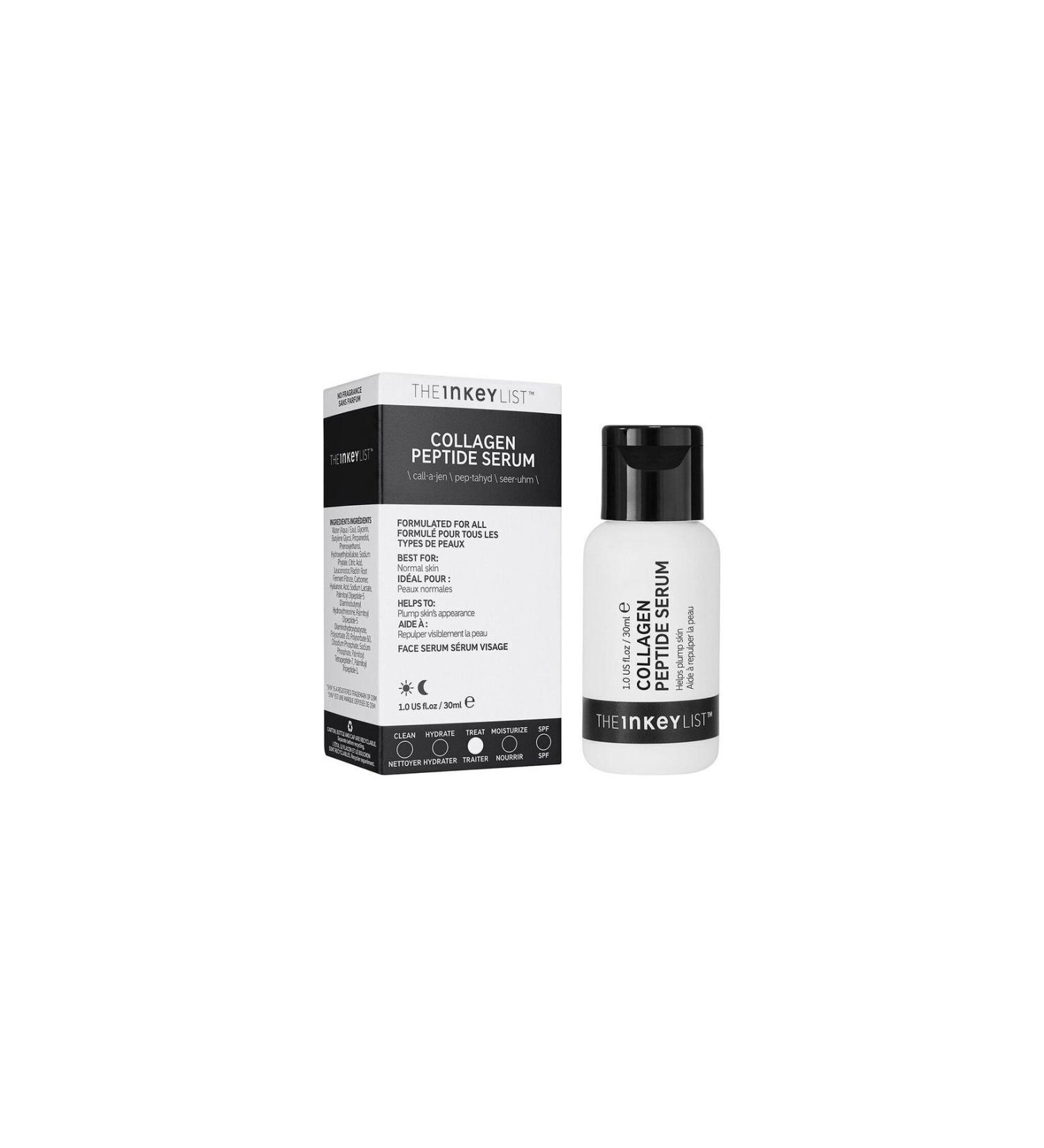 THE INKEY LIST Collagen Peptide Anti-Wrinkle Firming Collagen Serum 30ml - Buy Online on GoSupps.com