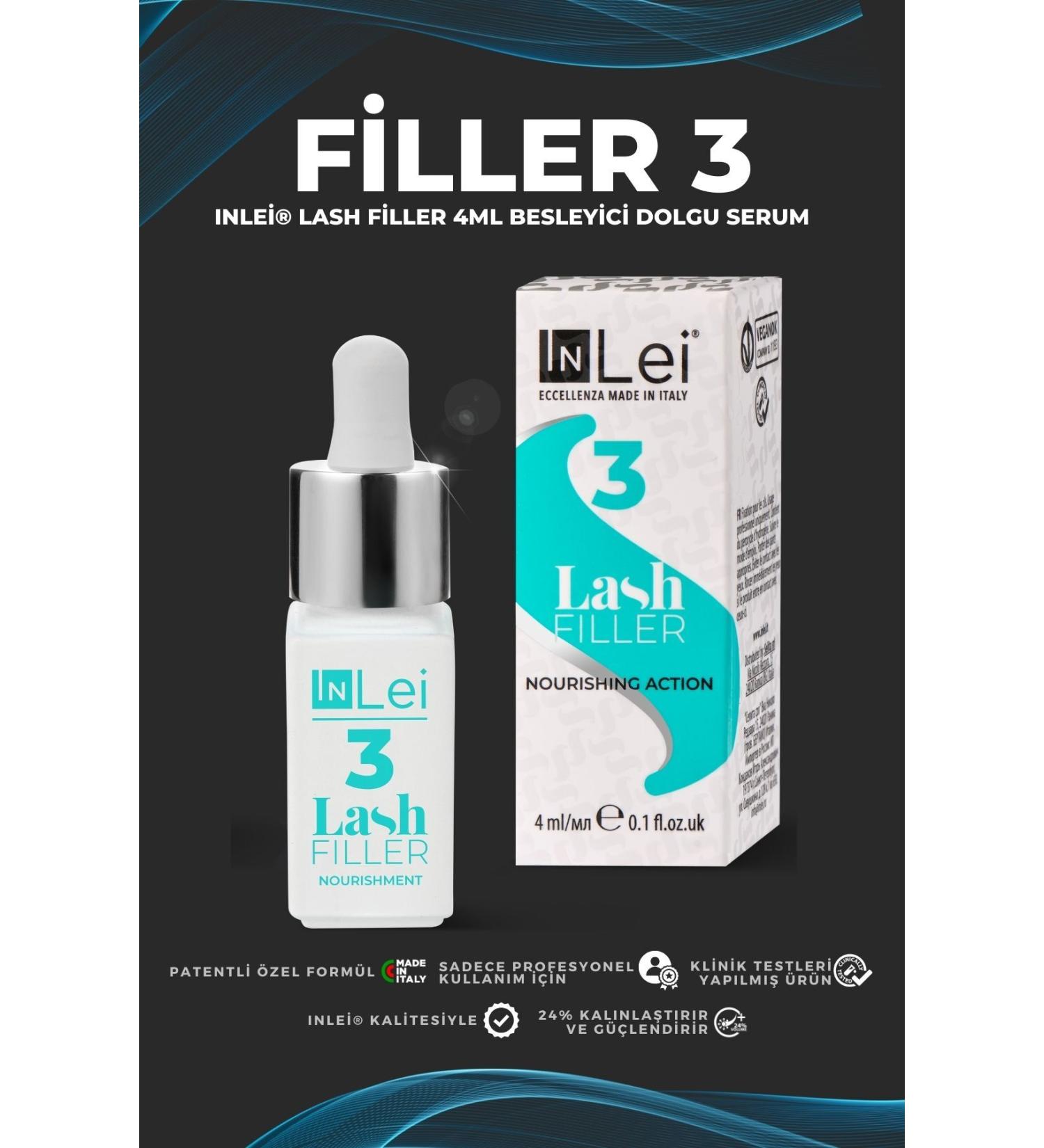 InLei Filler 3 Lash Filler Eyelash Plumping Nourishing Lengthening Serum No3 - Buy Online on GoSupps.com