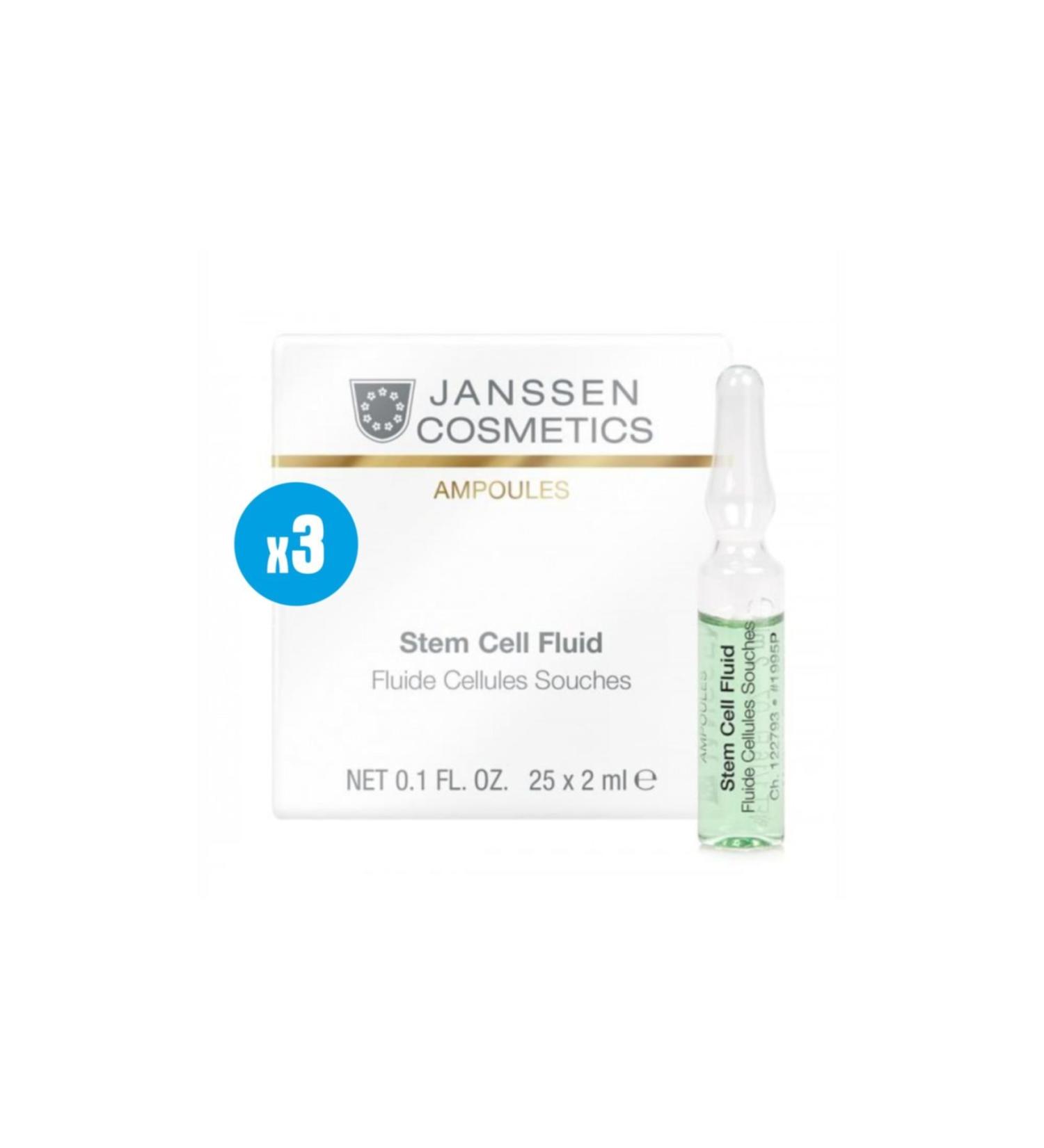 Janssen Cosmetics 3 Pieces Janssen Cosmetic Stem Cell Cellues S Fluid (Anti Aging) - 3 Pieces X 2ml