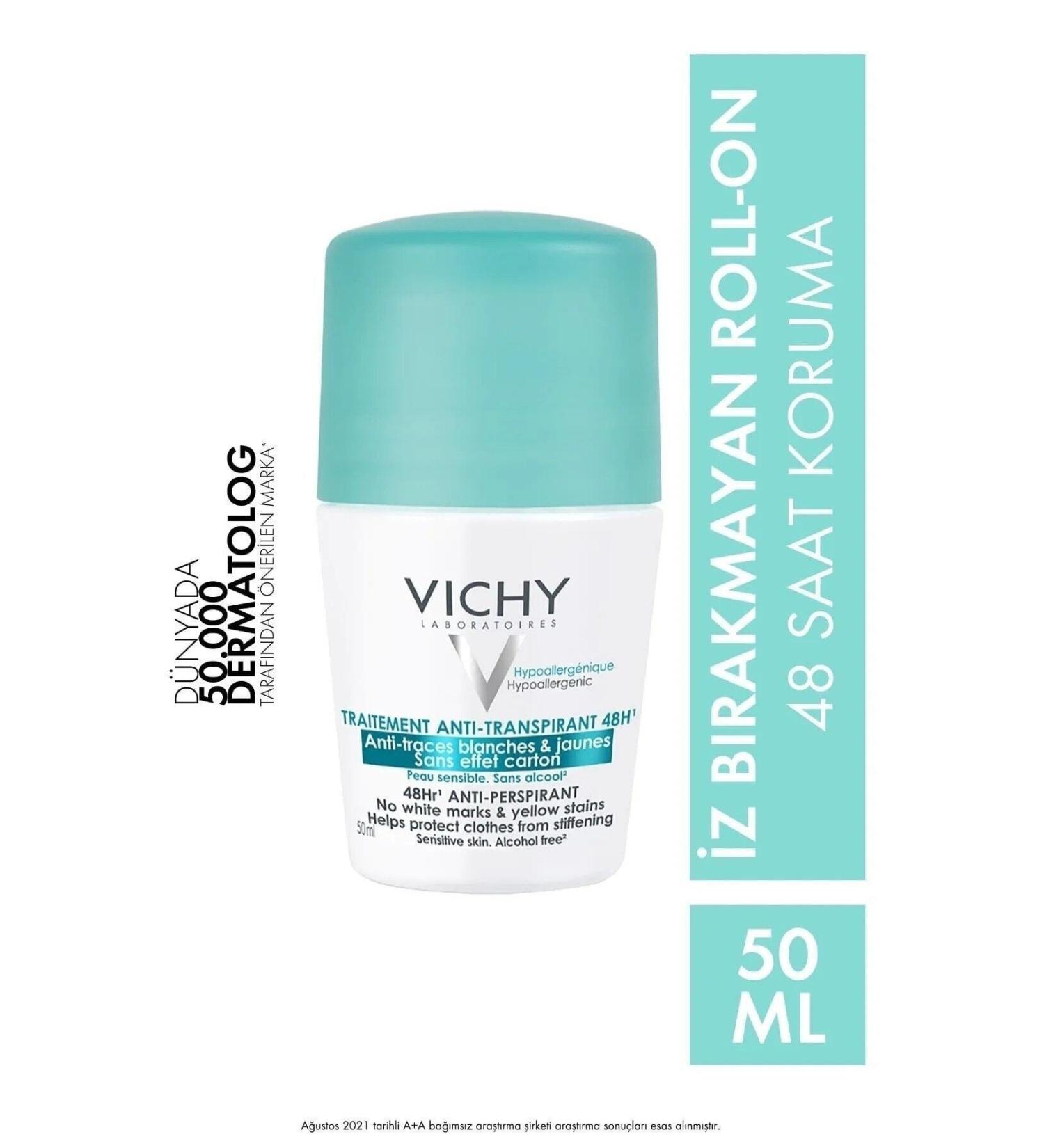 Vichy Which Provides 48-Hour Protection With Its New Formula Odorless RollOn -50 ML Passi-203