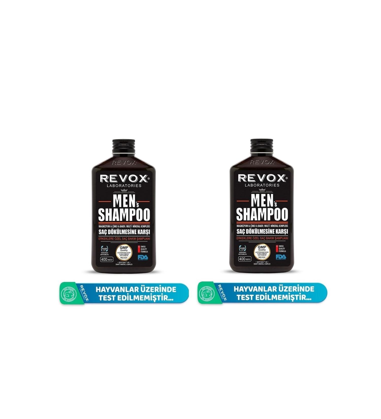 Revox Men Hair Care Shampoo for Men 400 Ml Set of 2