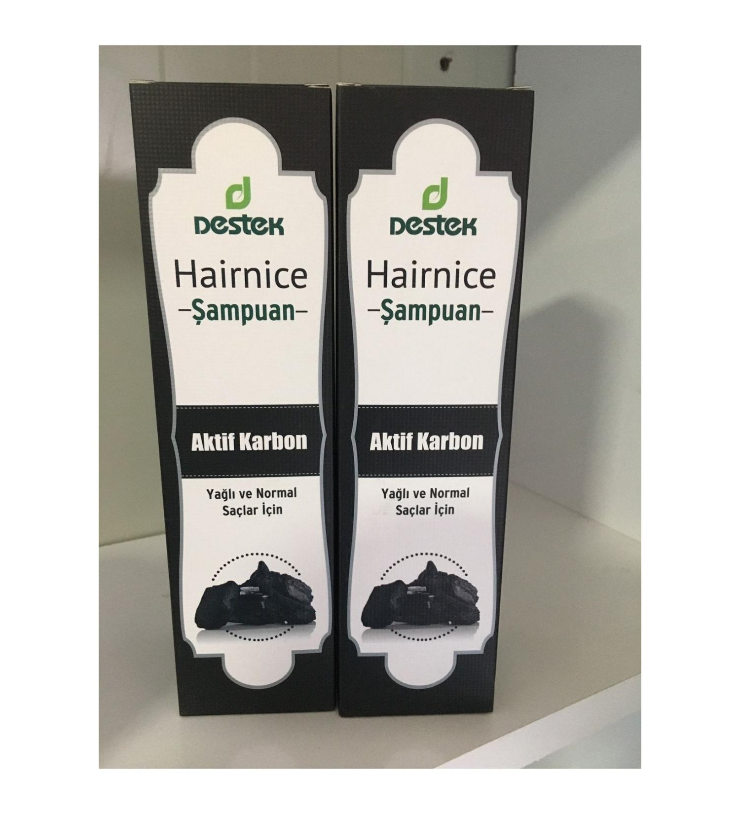 Support Hairnice Active Carbon Shampoo 330 Ml 2 Pieces