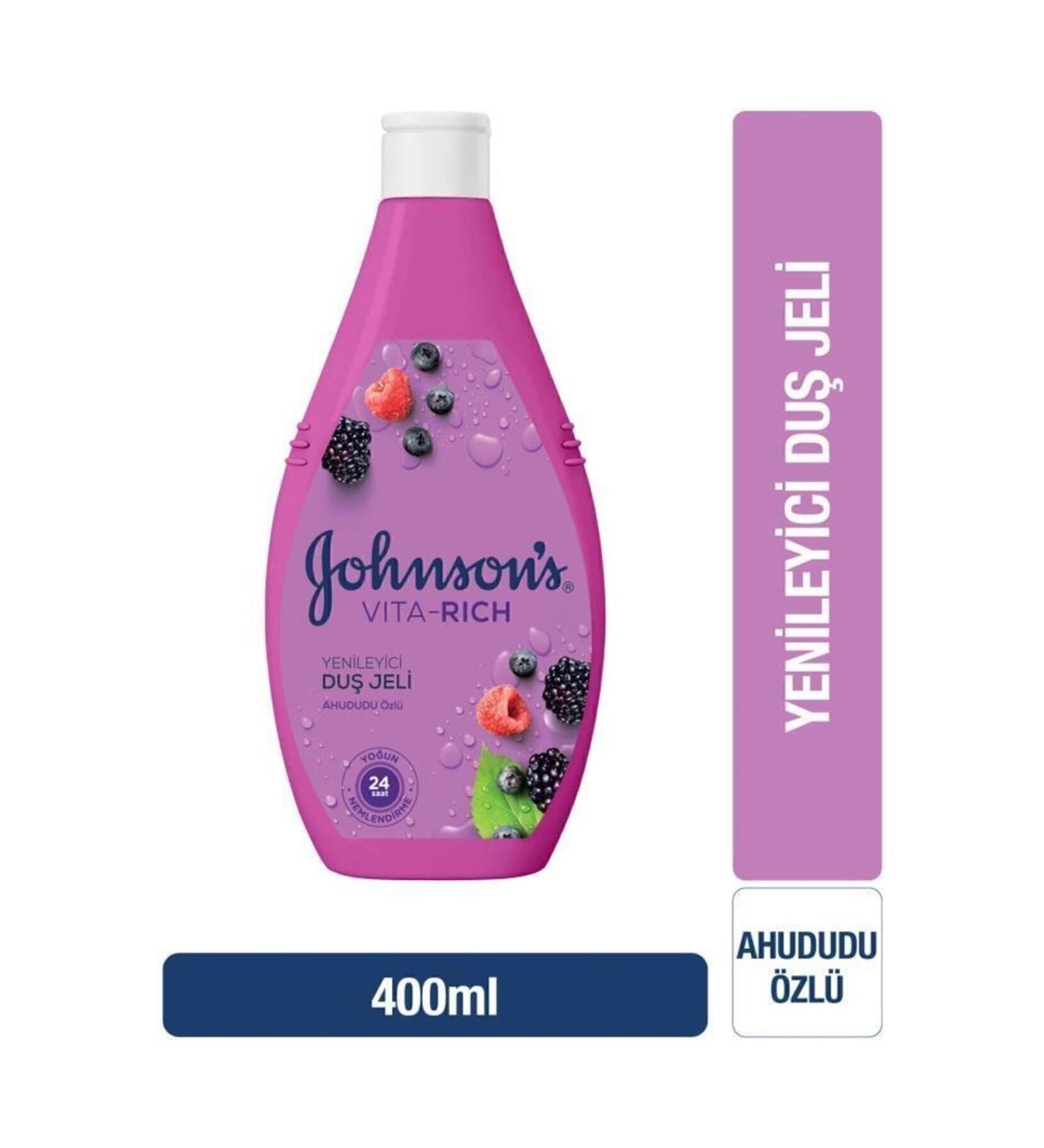 Johnson's Johnsons Vita-rich Raspberry Refreshing Shower Gel 400ml