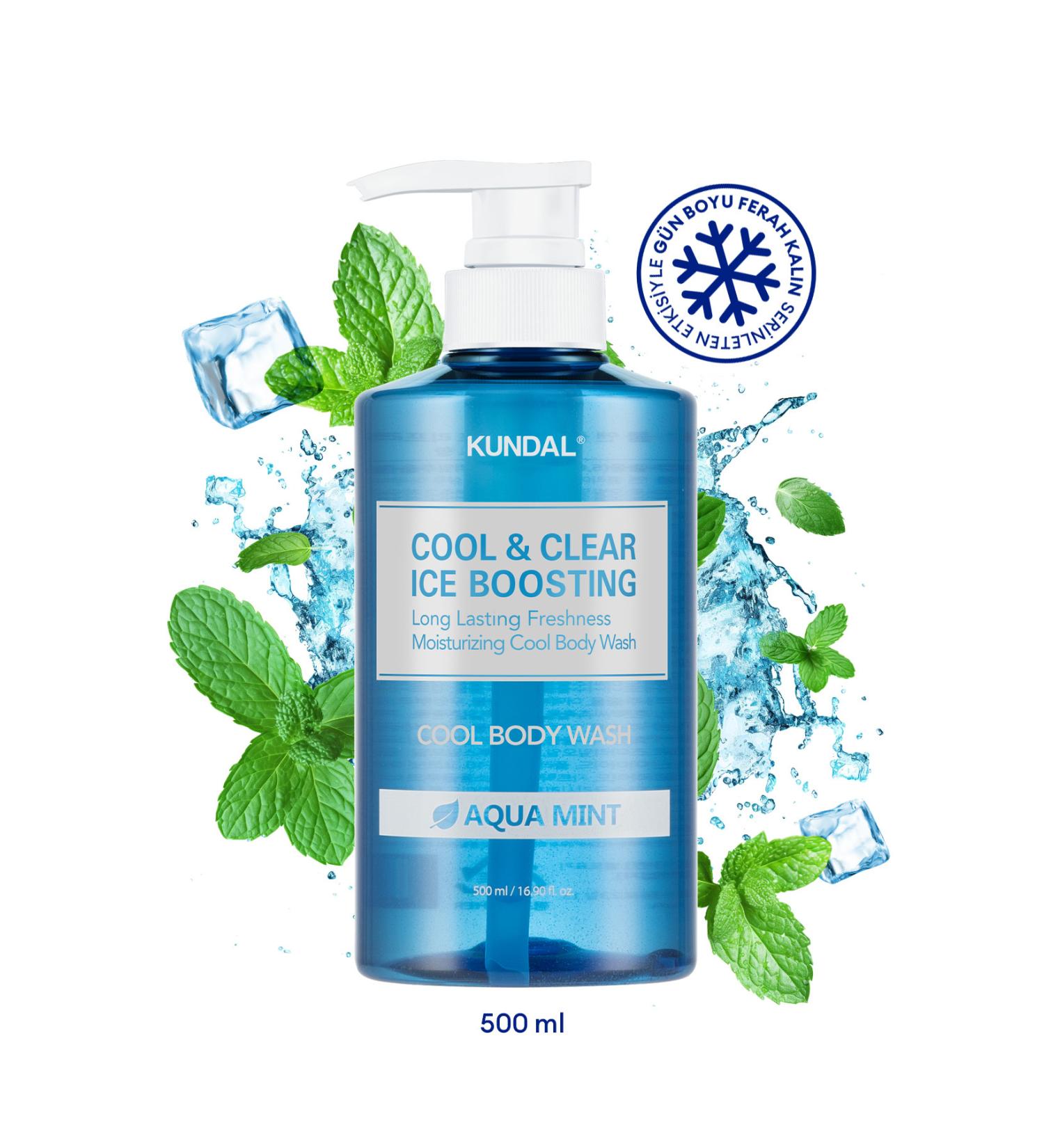Kundal Purifying and Refreshing Body Wash Gel Cool Refreshing Body Wash 500ml (AQUA MINT) - Buy Online on GoSupps.com
