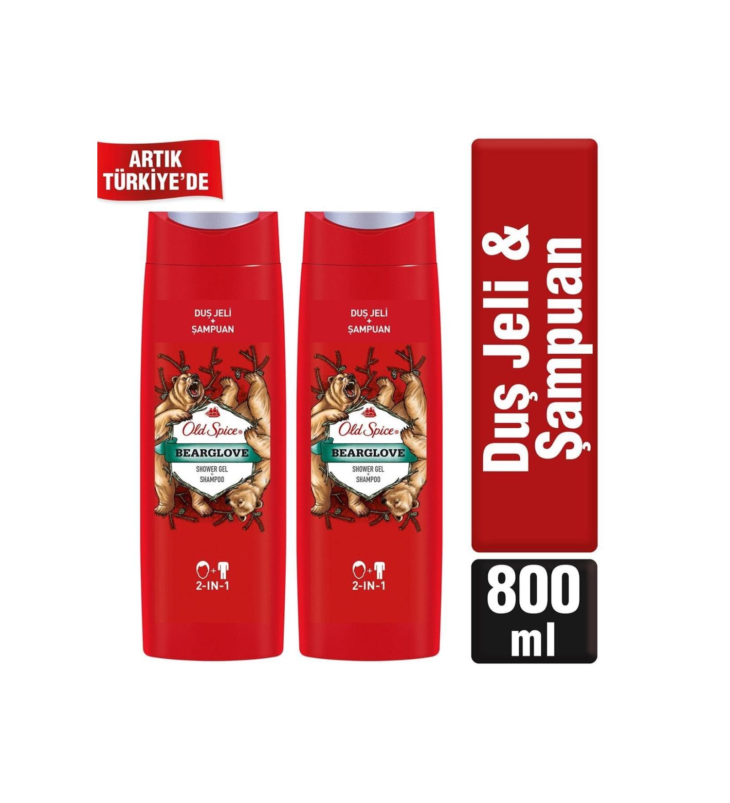 Old Spice Shower Gel & Shampoo 400 ml Bearglovex2 - Buy Online on GoSupps.com