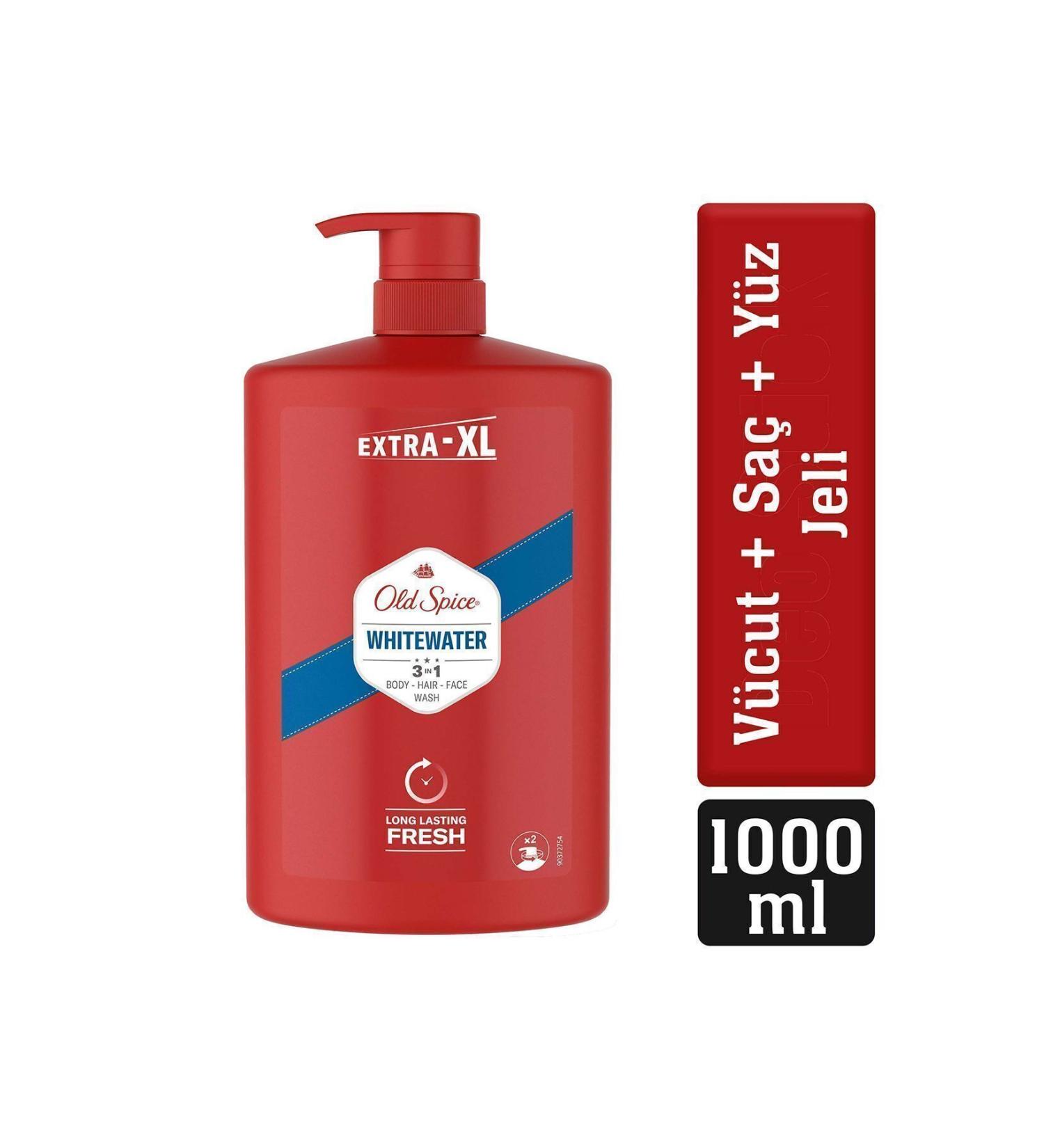 Old Spice Whitewater Men's Shower Gel and Shampoo 1000 ml Extra-XL - Buy Online on GoSupps.com