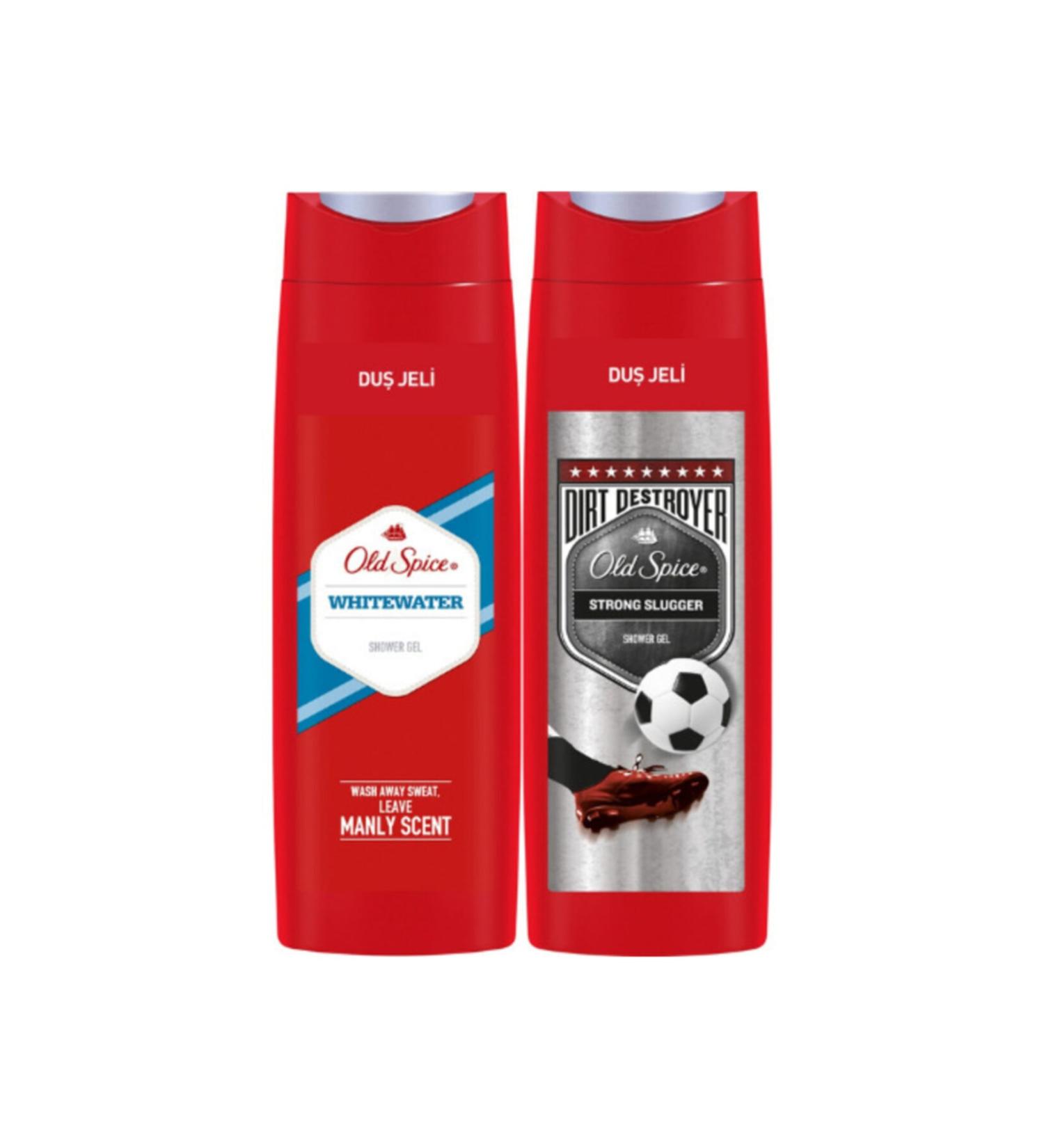 Old Spice Shower Gel Set White Water Shower Gel 400 ml + Strong Slugger Shower Gel 400 ml