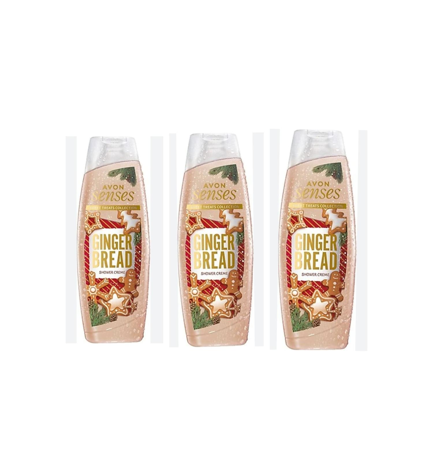 Avon Senses Ginger Bread Shower Gel - 500ml 3 Pieces