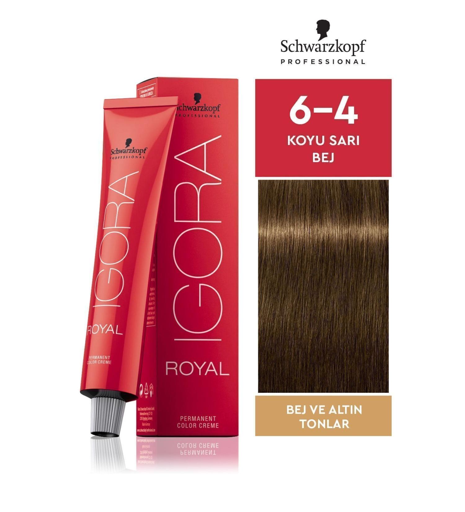 Igora Schwarzkopf Royal Hair Dye 60 ml | No - 6.4 Dark Auburn Beige - Buy Online on GoSupps.com