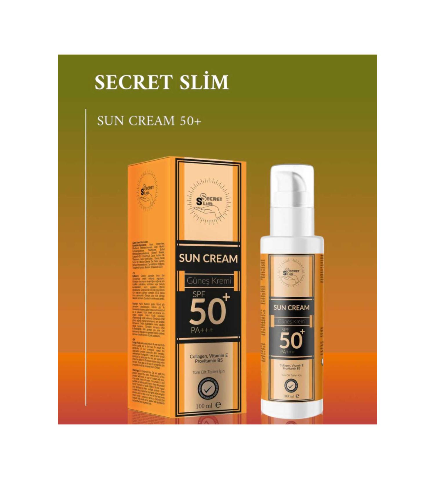 Secret Slim 50+ SPF Protective Sun Cream