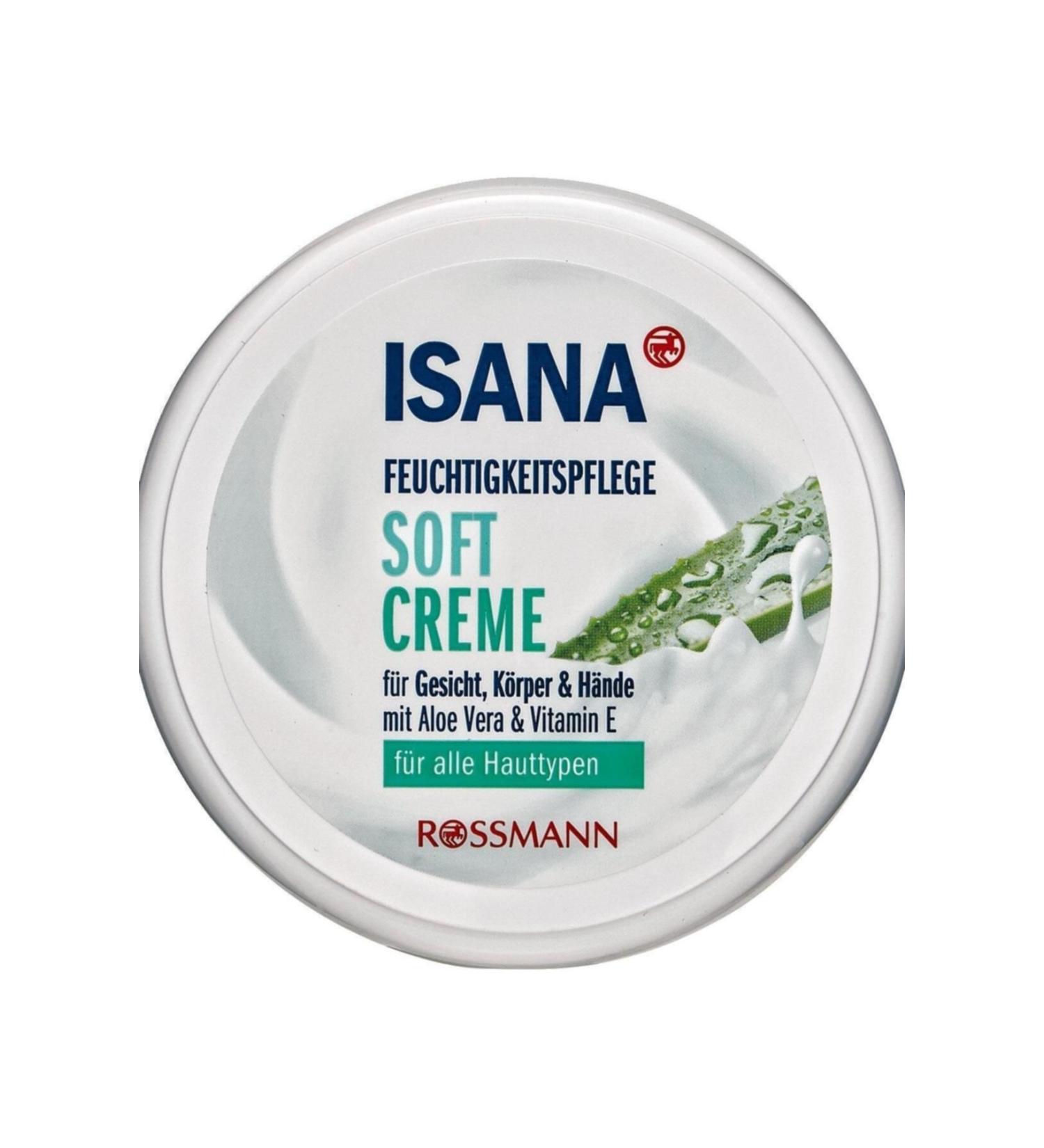 ISANA Face Body and Hand Cream Aloe Vera and Vitamin E 200 ml