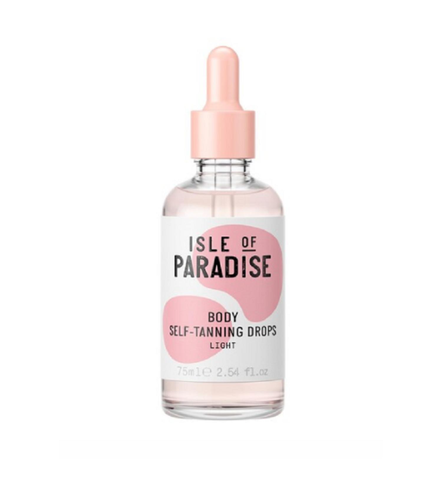 Isle Of Paradise LIGHT Body Self Tanning Drops - Bronzing Body Drops 75 ML