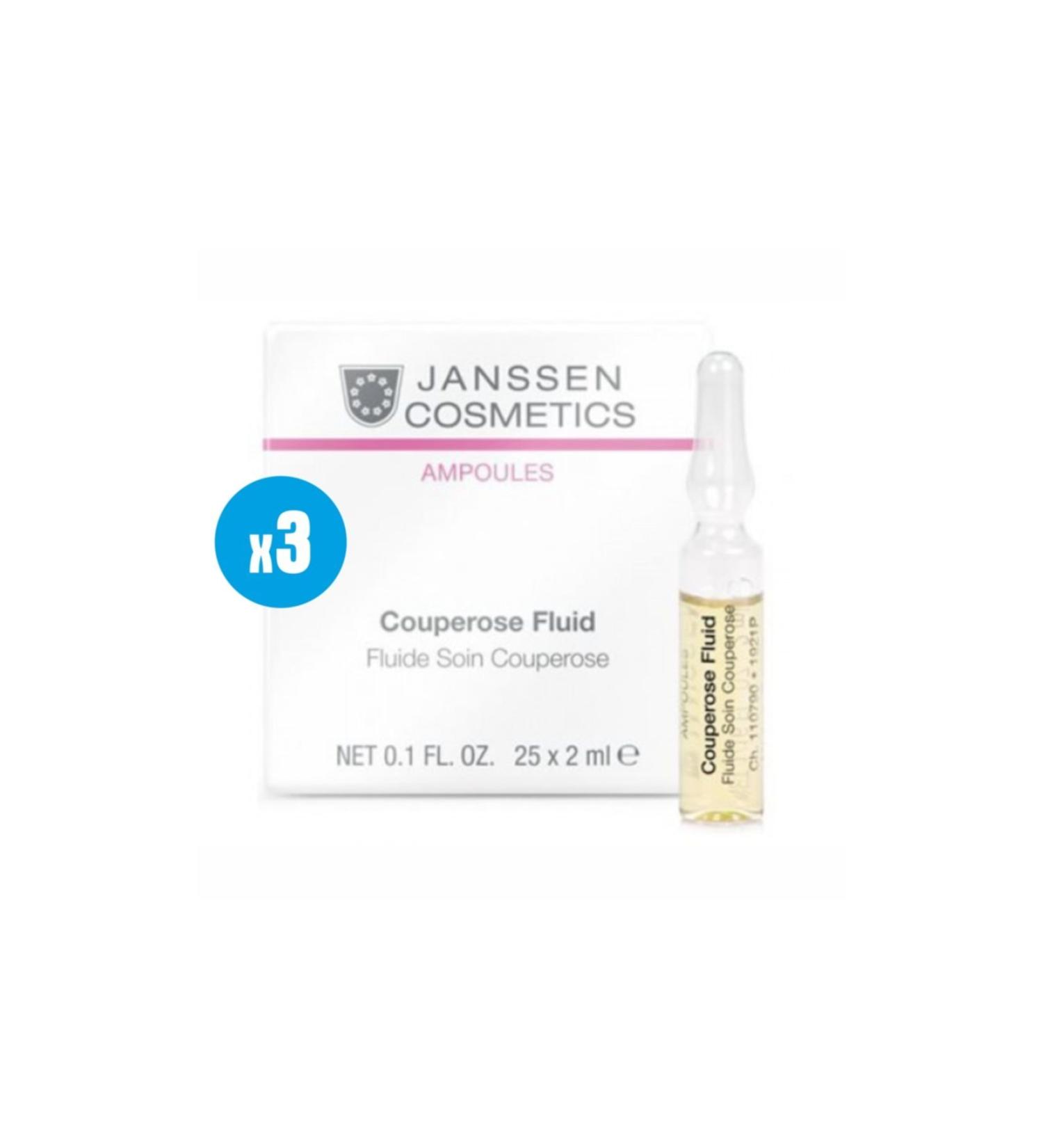 Janssen Cosmetics 3 Pieces Janssen Cosmetic Couperose Fluid - 3 Pieces X 2 ml