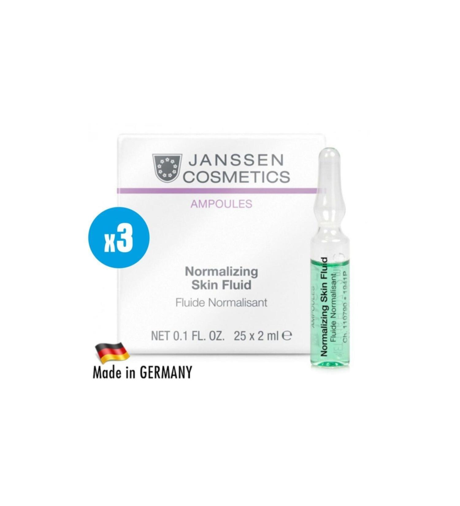 Janssen Cosmetics 3 Pieces Janssen Cosmetic Normalizing Skin Fluid - 3 Pieces X 2 ml