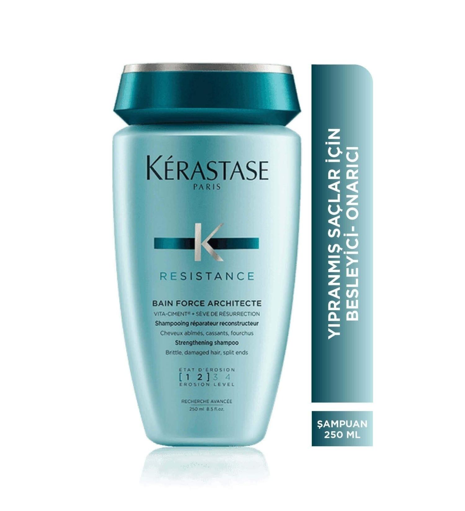 Kerastase Resistance Reconstruction Bain Force Architecte Repair Shampoo for Weak and Damaged Hair EVA32