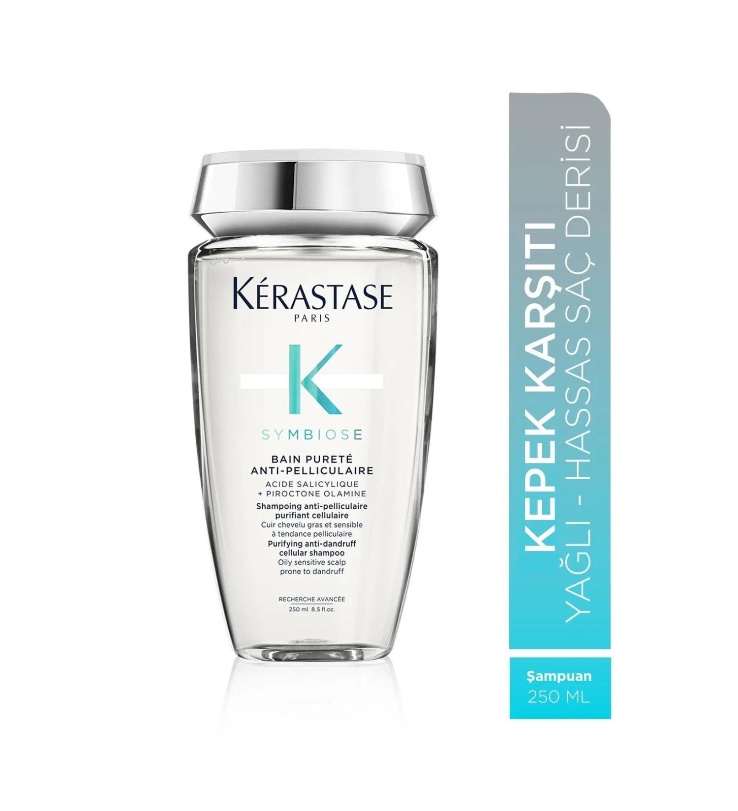 Kerastase Symbiose Routine Bain Puret Anti-Pelliculaire Purifying Shampoo for Oily Dandruff-Prone Hair 250mlCYT5 - Buy Online on GoSupps.com