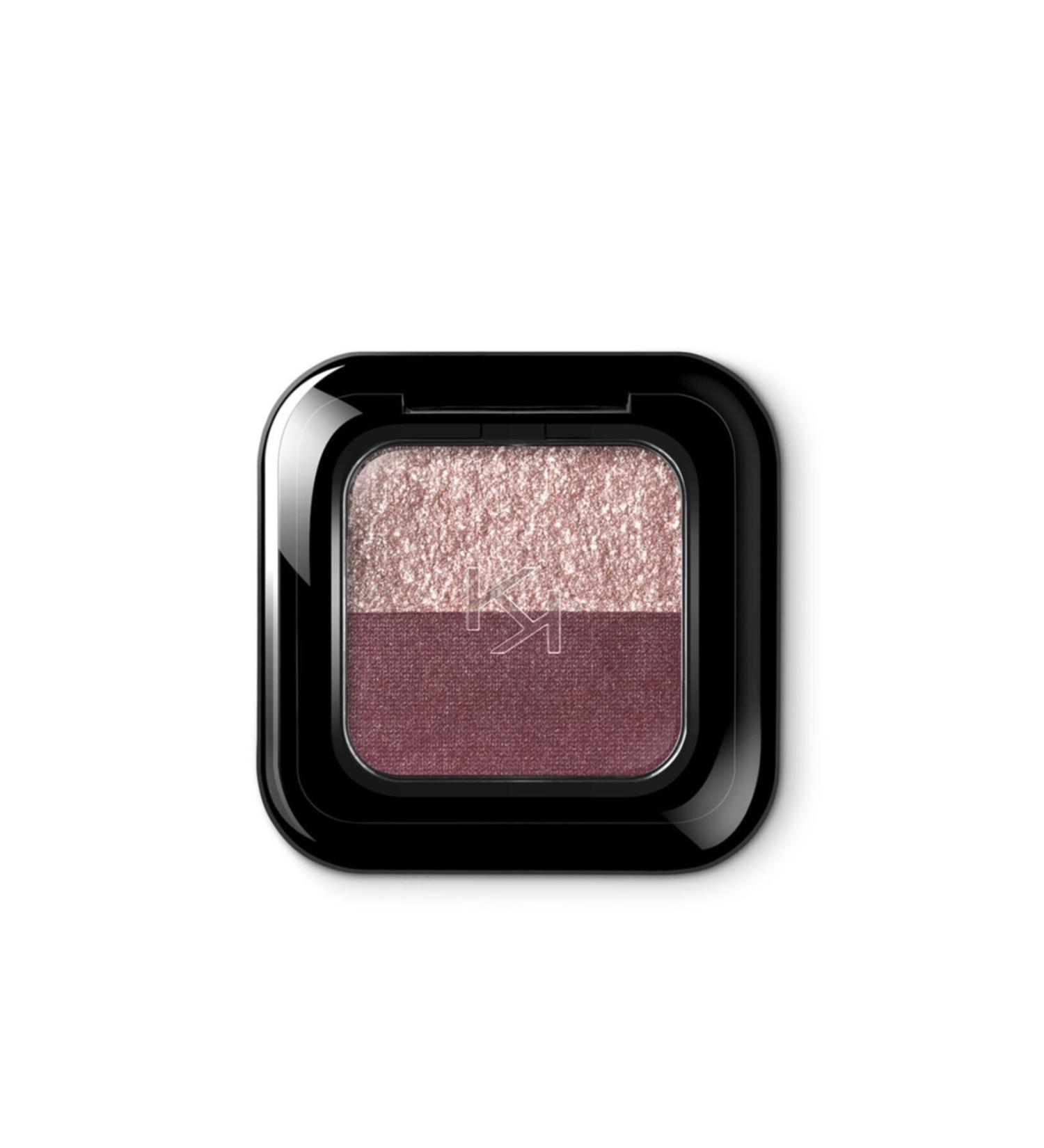 KIKO 2-Pack Eyeshadow Palette - New Bright Duo Eyeshadow 10 Golden Mauve / Burgundy