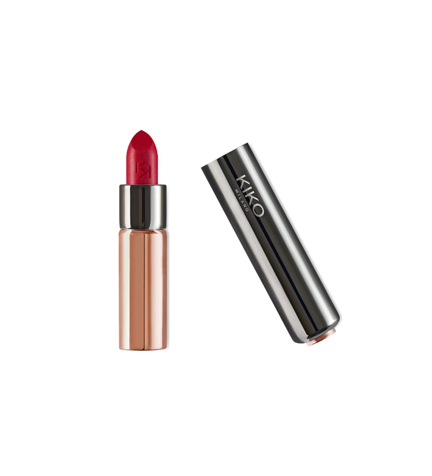 KIKO Lipstick - Gossamer Emotion Creamy Lipstick 113 Pearly Tulip Red 8025272623681