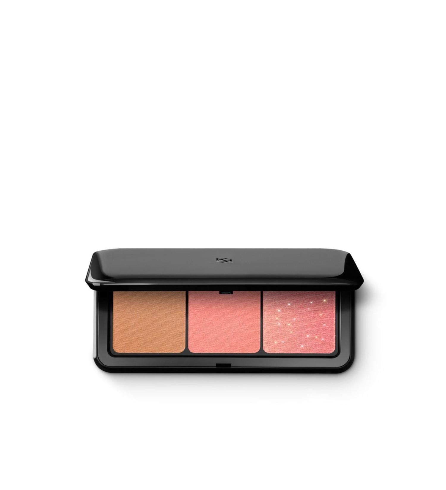 KIKO Powder Blush - Multi Finish Trio Blush & Bronzer Palette 01 - Coral