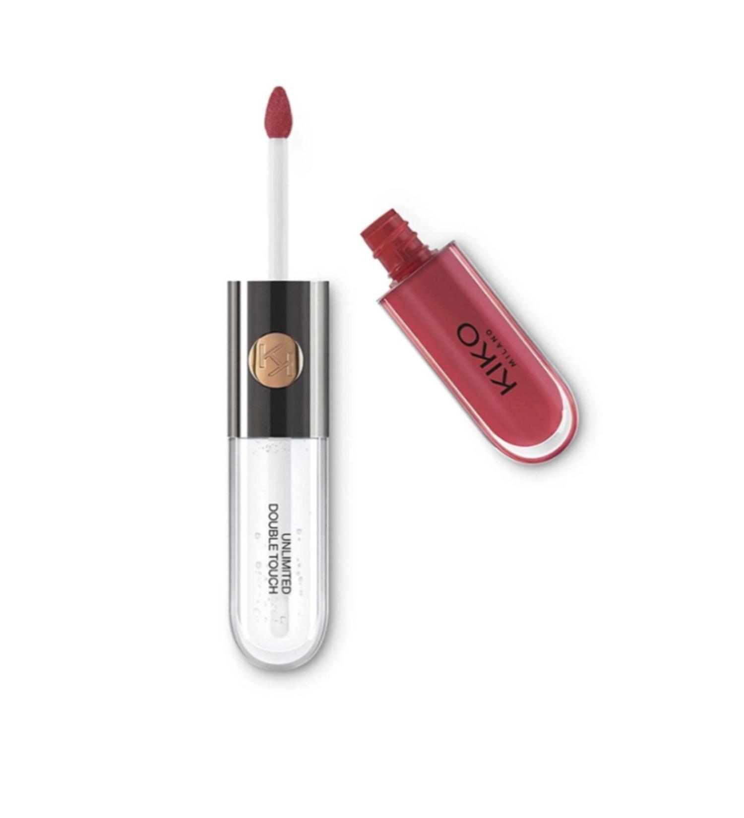 KIKO Shiny Liquid Lipstick - Unlimited Double Touch 104 Sangria 6 Ml